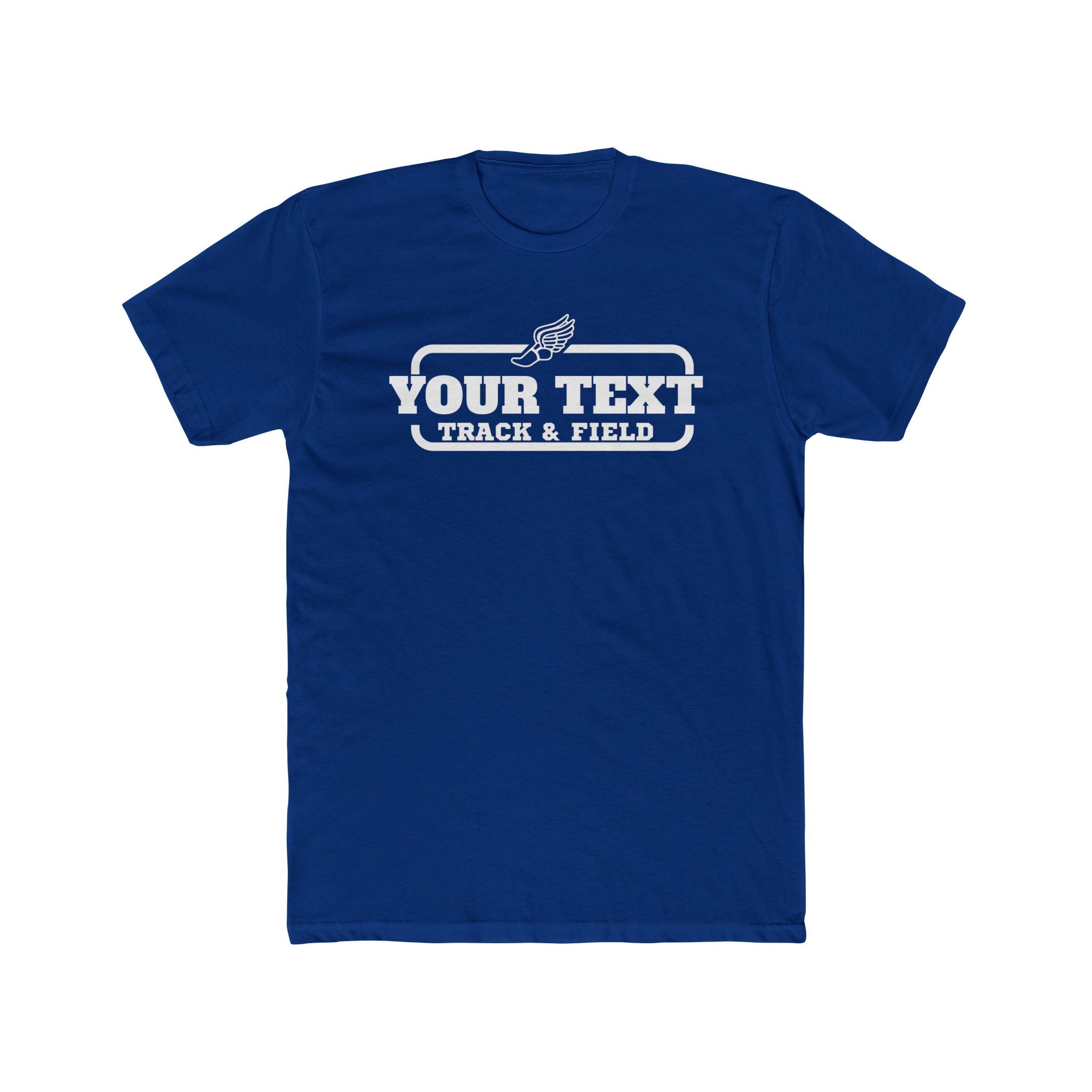 Custom Track & Field T-Shirt — Personalized Unisex Crew Tee
