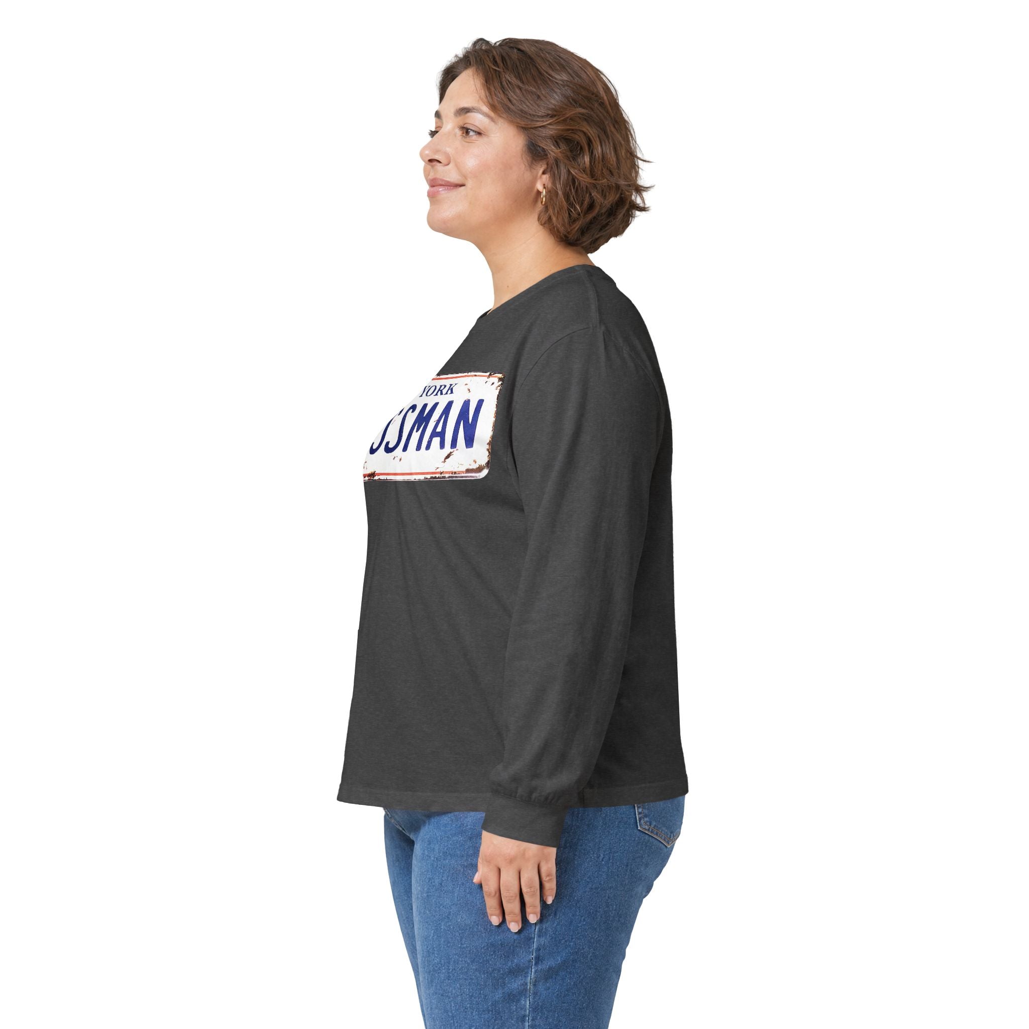 Assman License Plate Long Sleeve Tee — Funny New York Retro Graphic Shirt