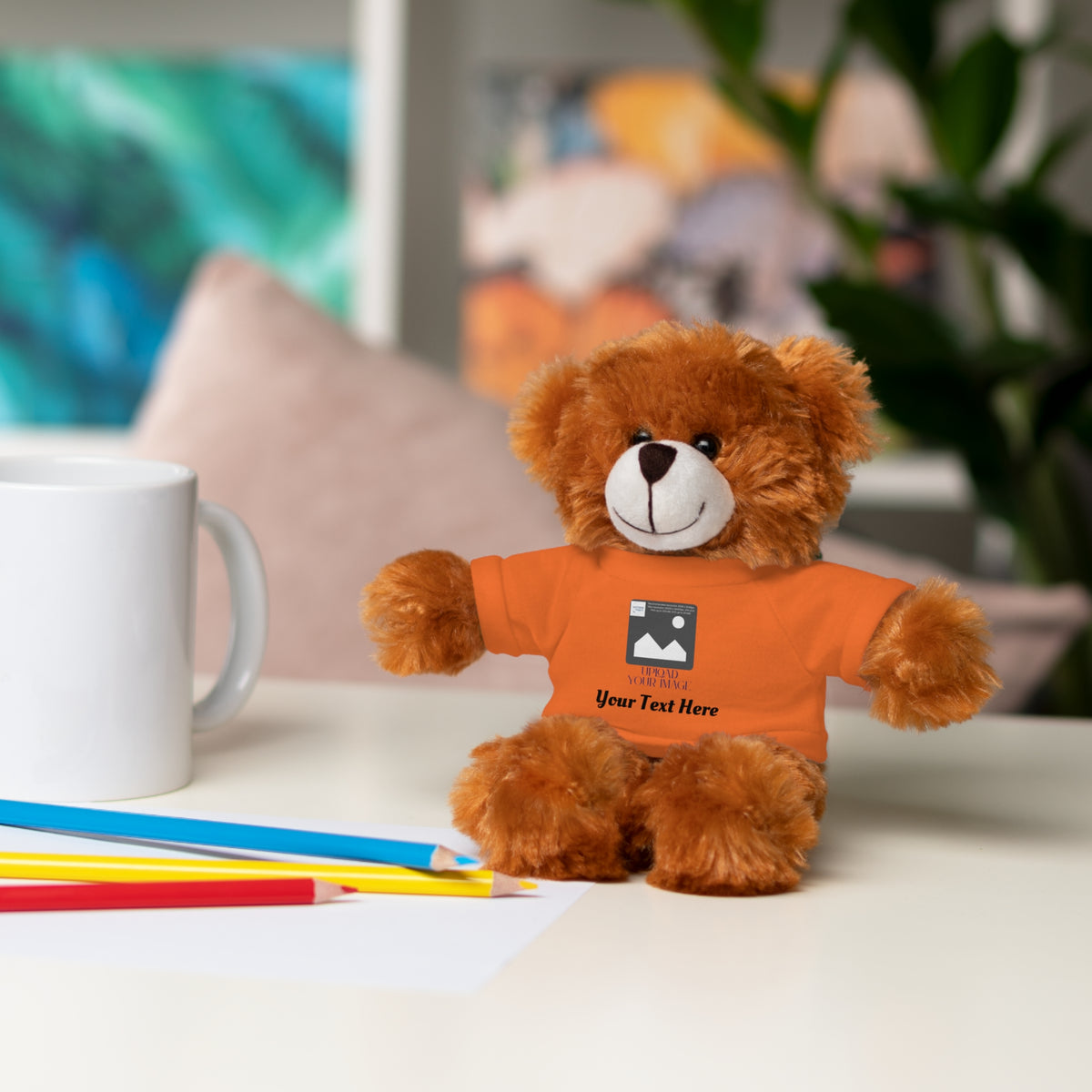 Personalized Stuffed Animal with Custom T-Shirt | Name, Photo or Message Plush Gift