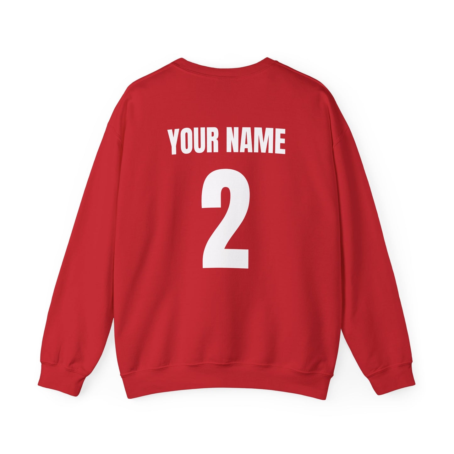 Game Day Crewneck Sweatshirt — Personalized Back Number & Name