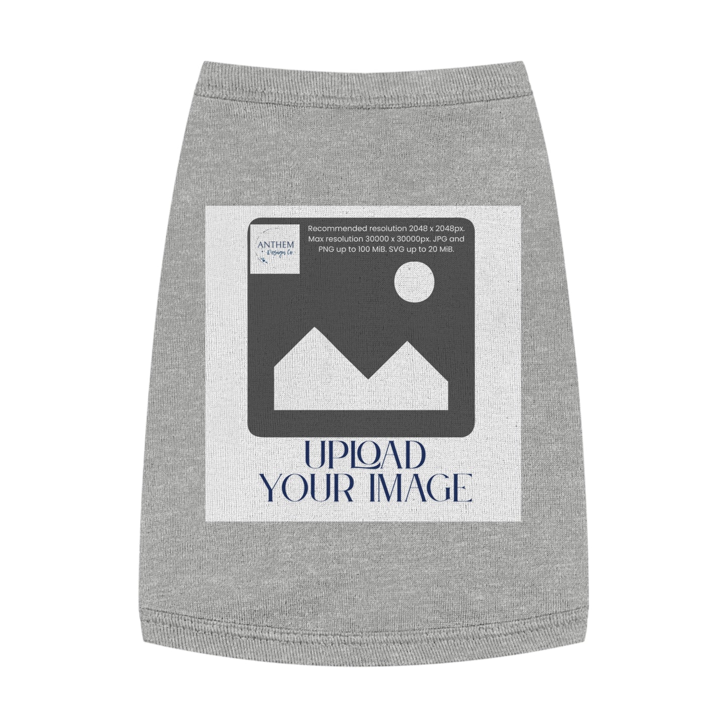 Customizable Pet Tank Top – Upload Your Image Personalized Dog/Cat Shirt