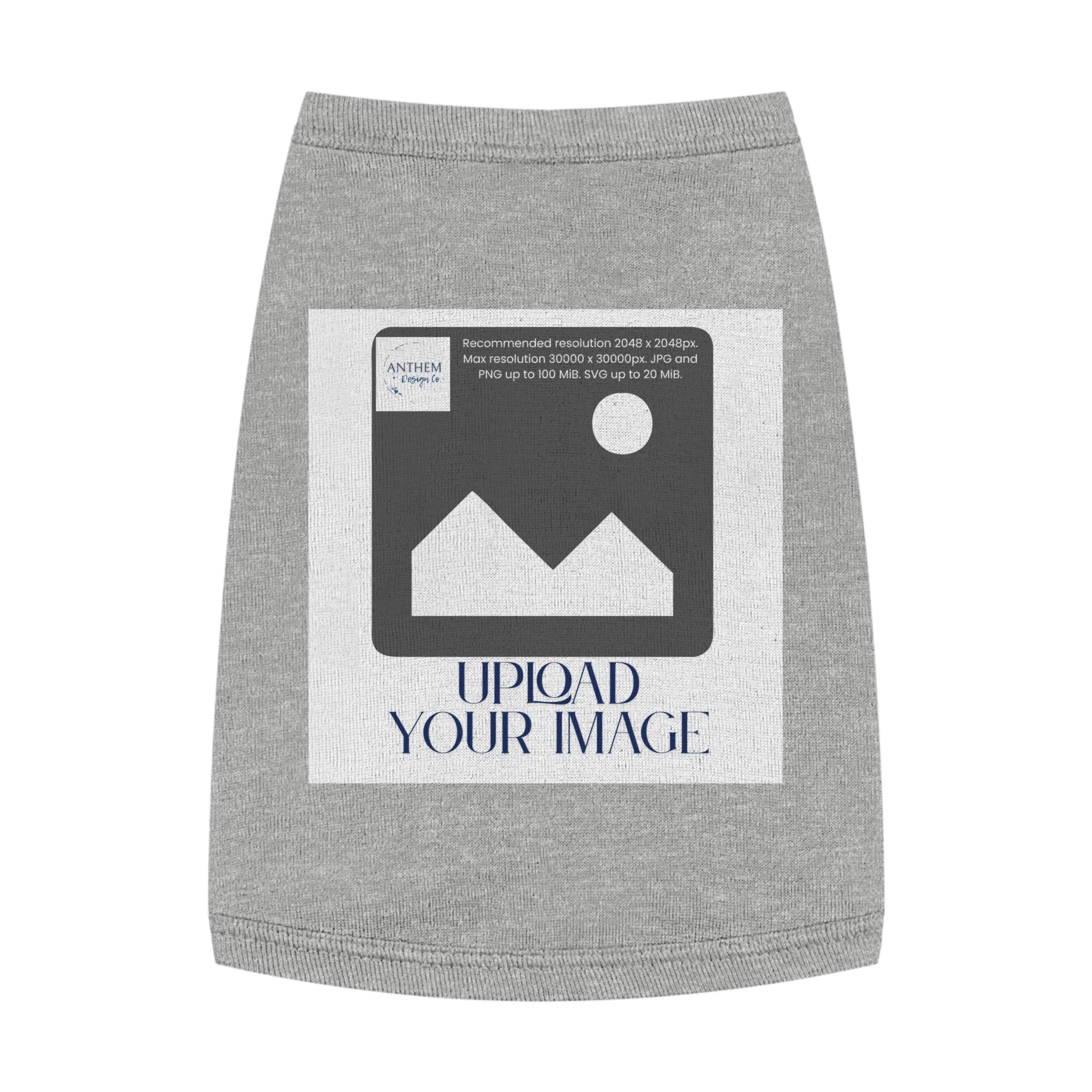 Customizable Pet Tank Top – Upload Your Image Personalized Dog/Cat Shirt