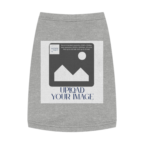 Customizable Pet Tank Top – Upload Your Image Personalized Dog/Cat Shirt