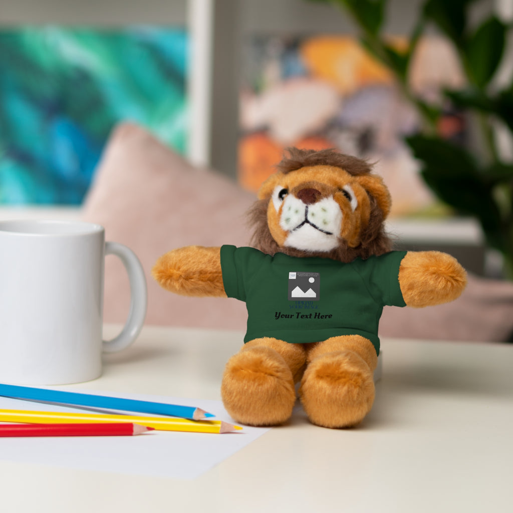 Personalized Stuffed Animal with Custom T-Shirt | Name, Photo or Message Plush Gift