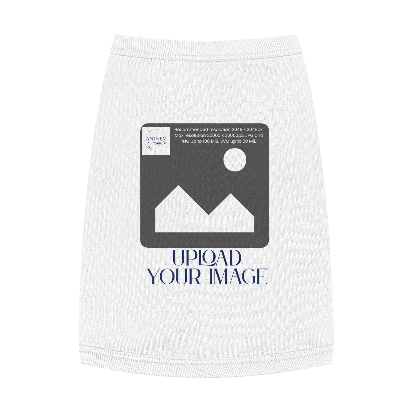 Customizable Pet Tank Top – Upload Your Image Personalized Dog/Cat Shirt