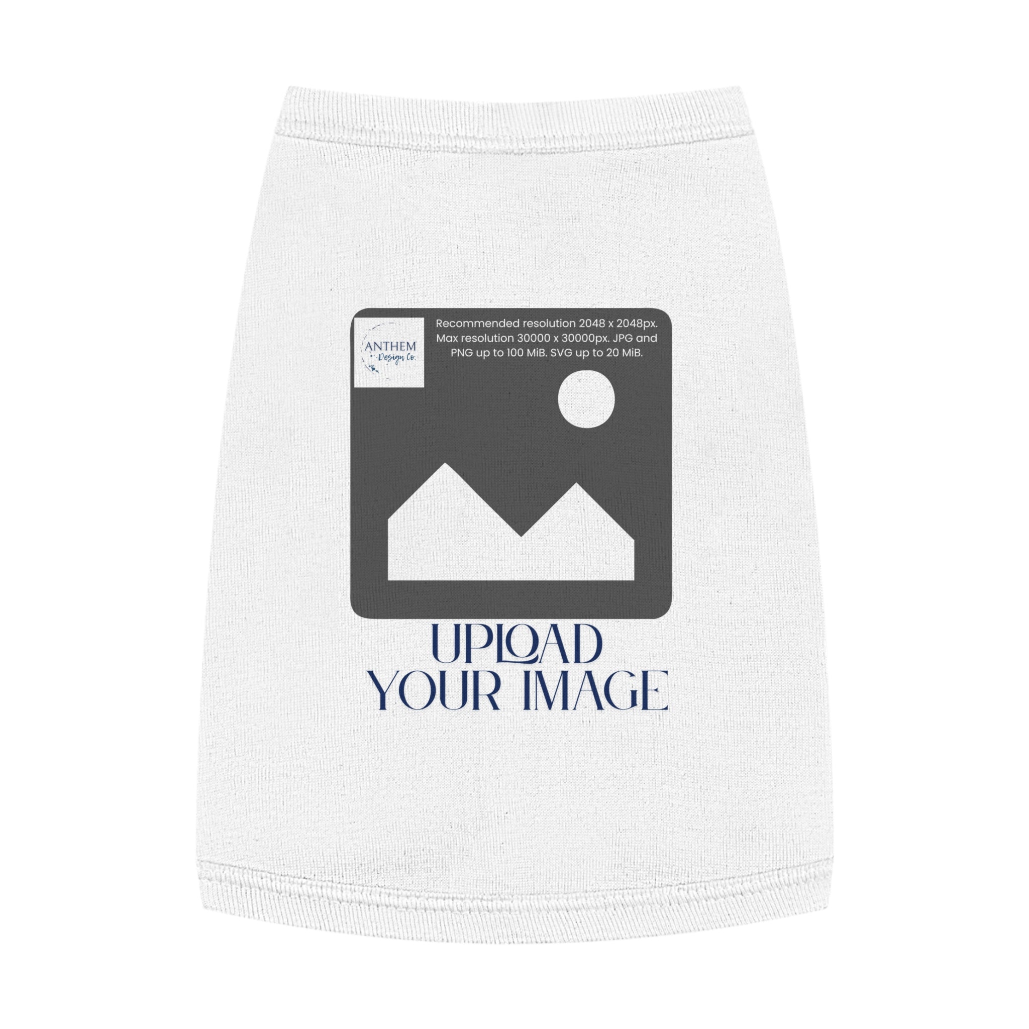 Customizable Pet Tank Top – Upload Your Image Personalized Dog/Cat Shirt