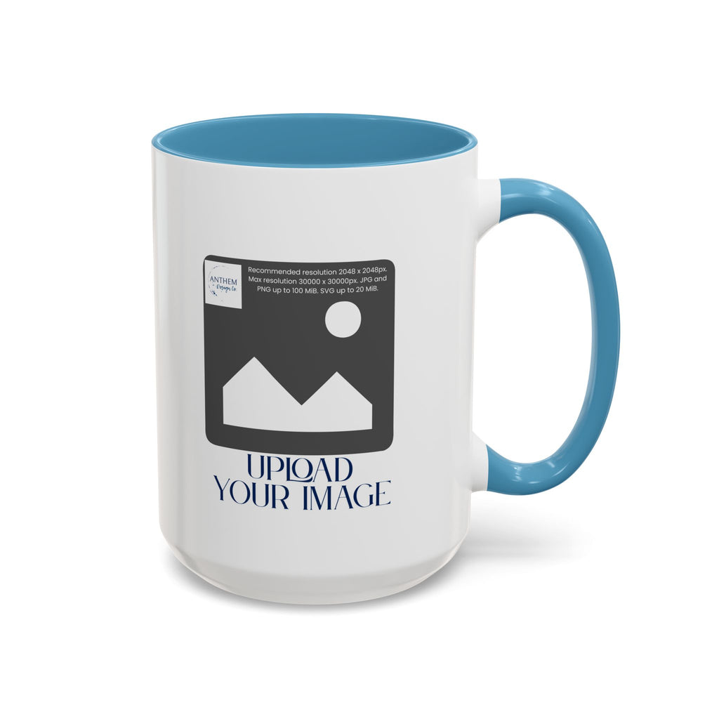 Custom Accent Coffee Mug – Personalized Photo Upload 11/15oz