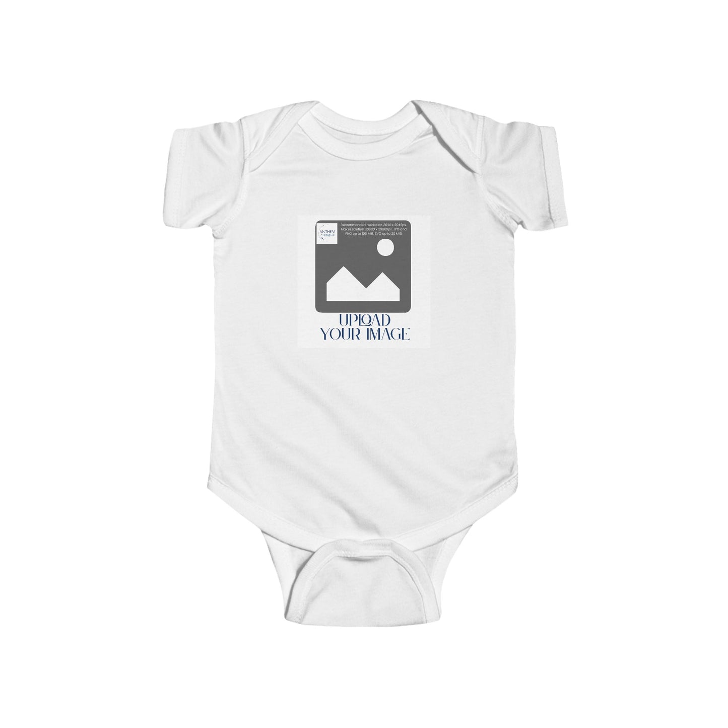 Infant Bodysuit — Custom Upload Image Baby Onesie