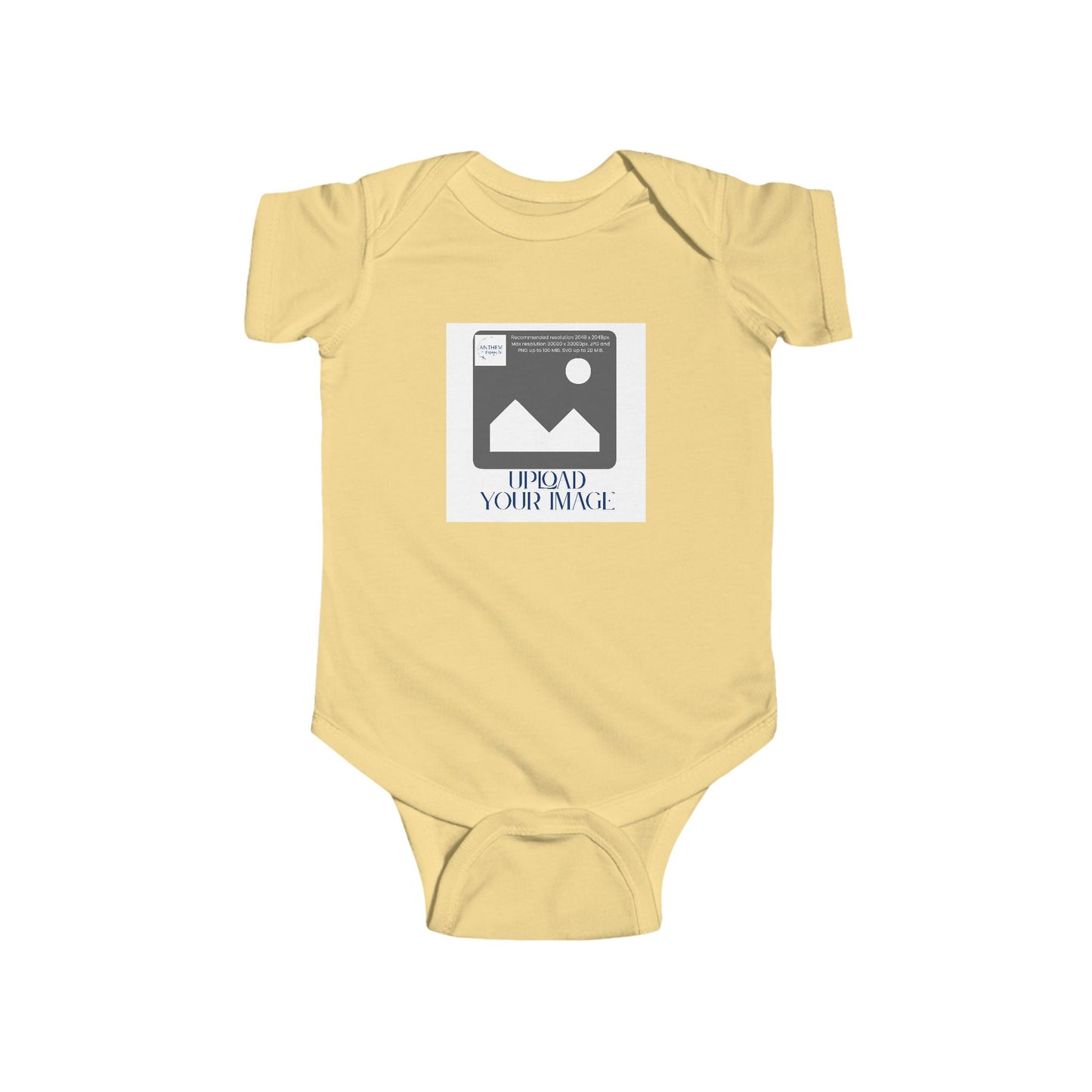 Infant Bodysuit — Custom Upload Image Baby Onesie