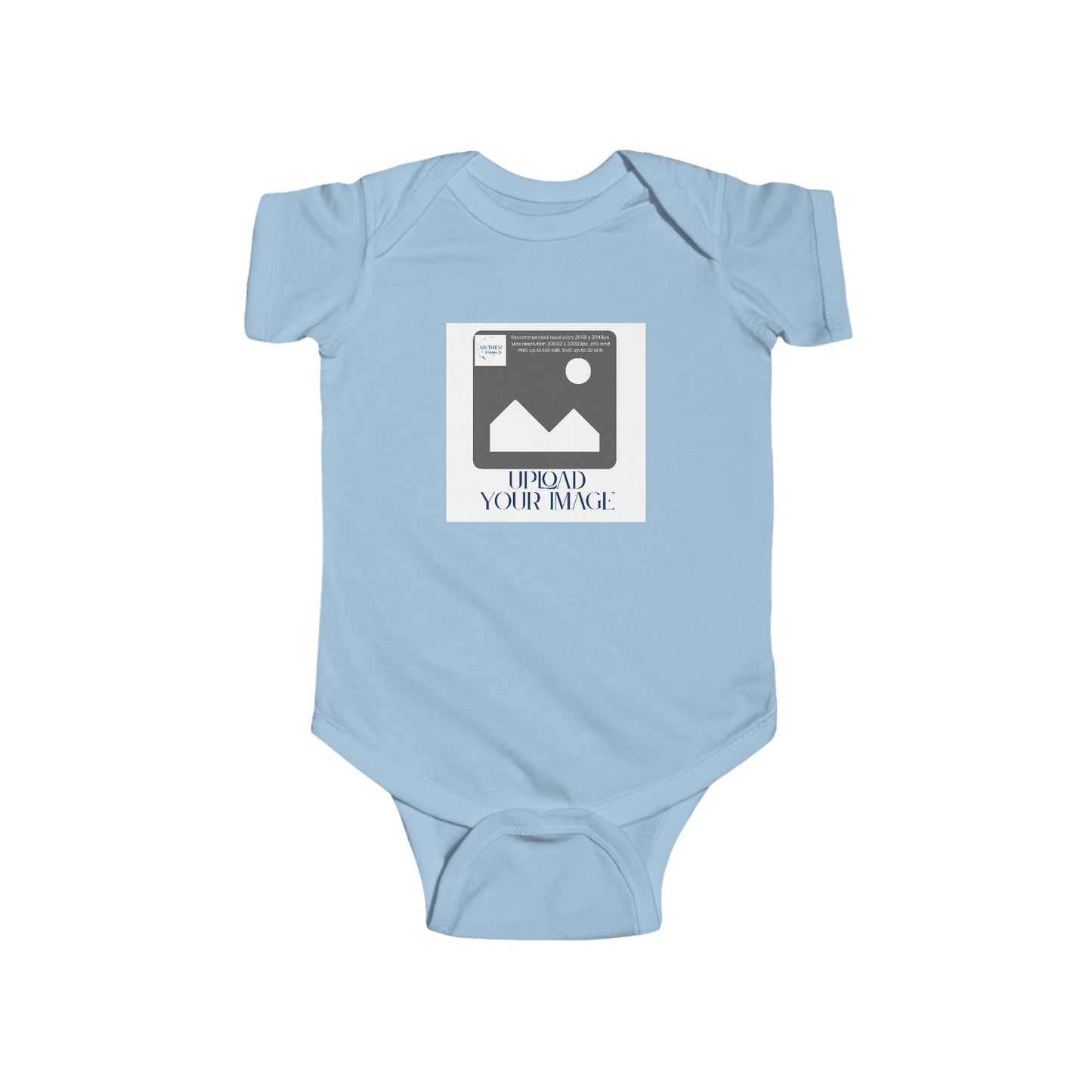 Infant Bodysuit — Custom Upload Image Baby Onesie