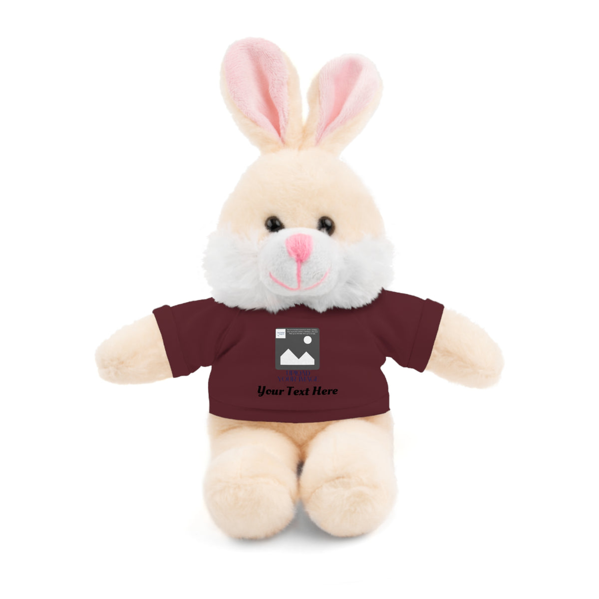 Personalized Stuffed Animal with Custom T-Shirt | Name, Photo or Message Plush Gift