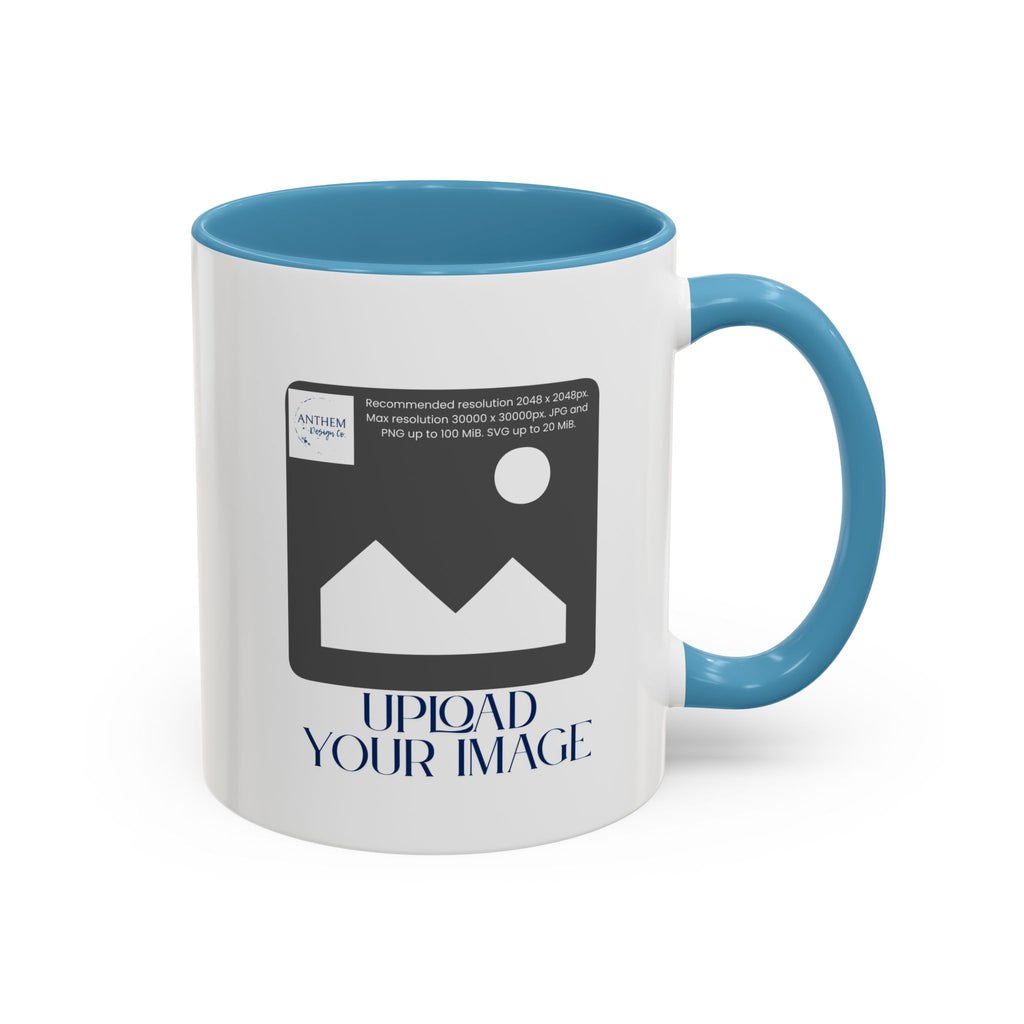 Custom Accent Coffee Mug – Personalized Photo Upload 11/15oz