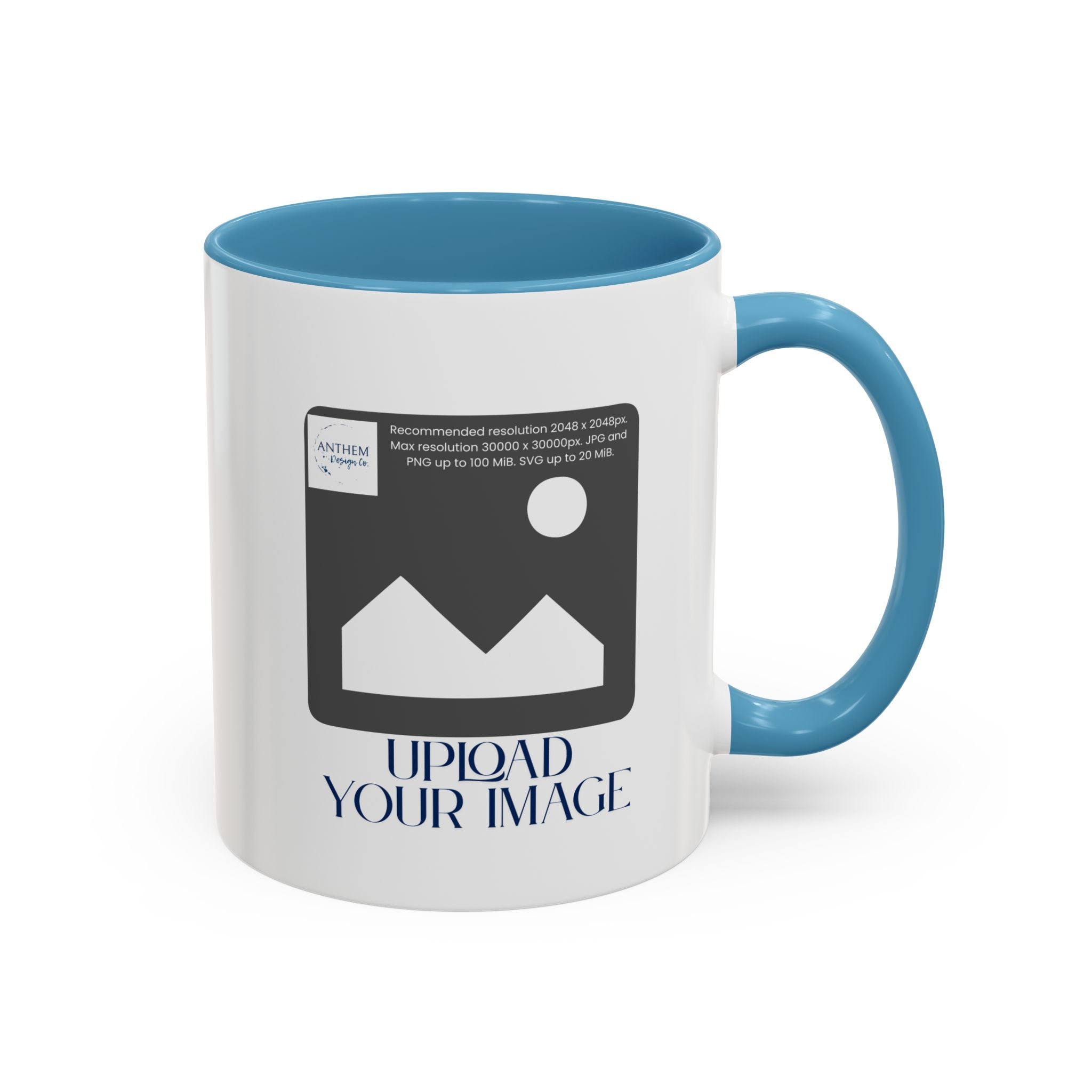 Custom Accent Coffee Mug – Personalized Photo Upload 11/15oz