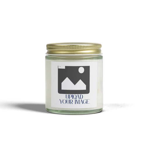 Coconut Apricot Soy Candle — Upload & Customize Scented Jar Candle for Home, Spa & Gifts