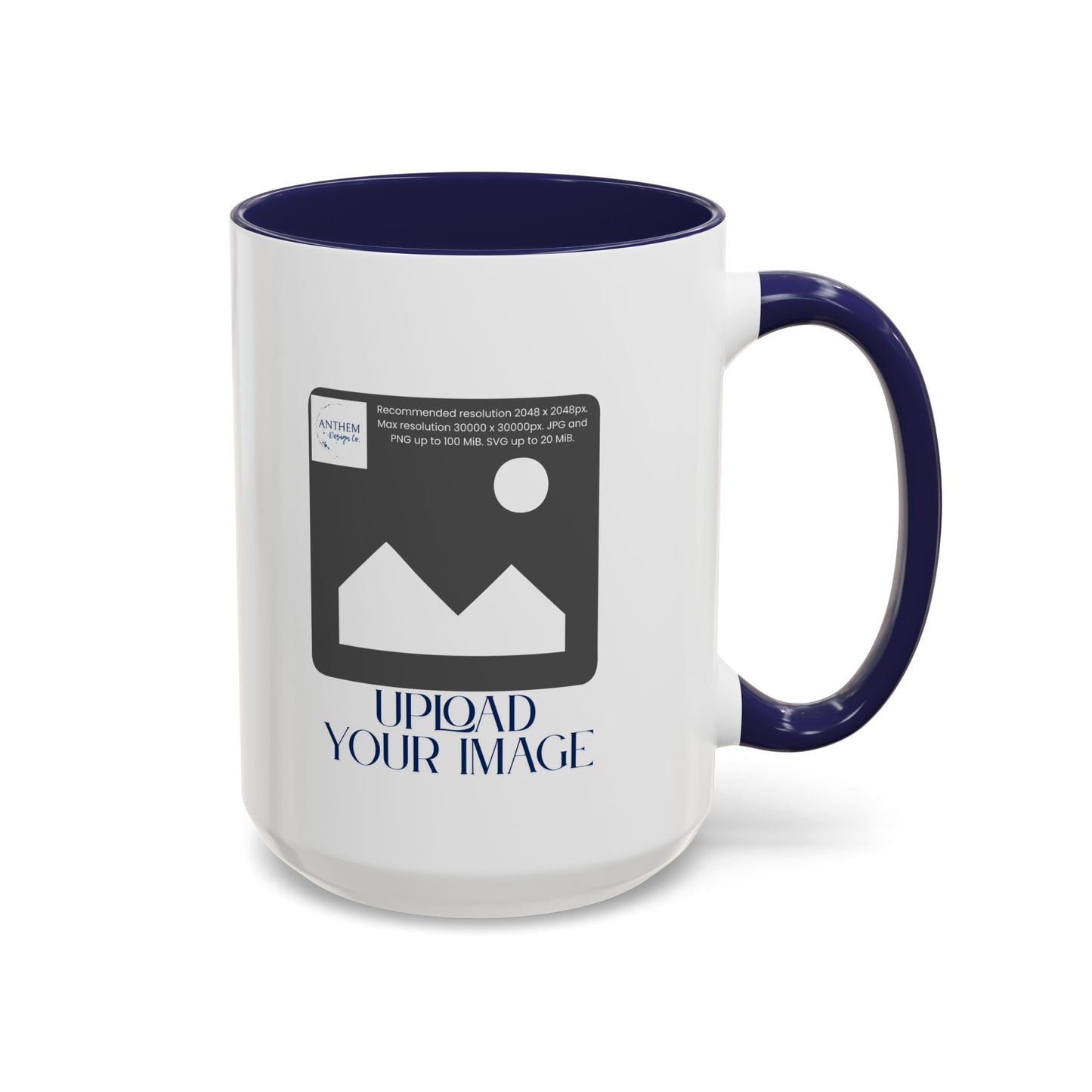 Custom Accent Coffee Mug – Personalized Photo Upload 11/15oz