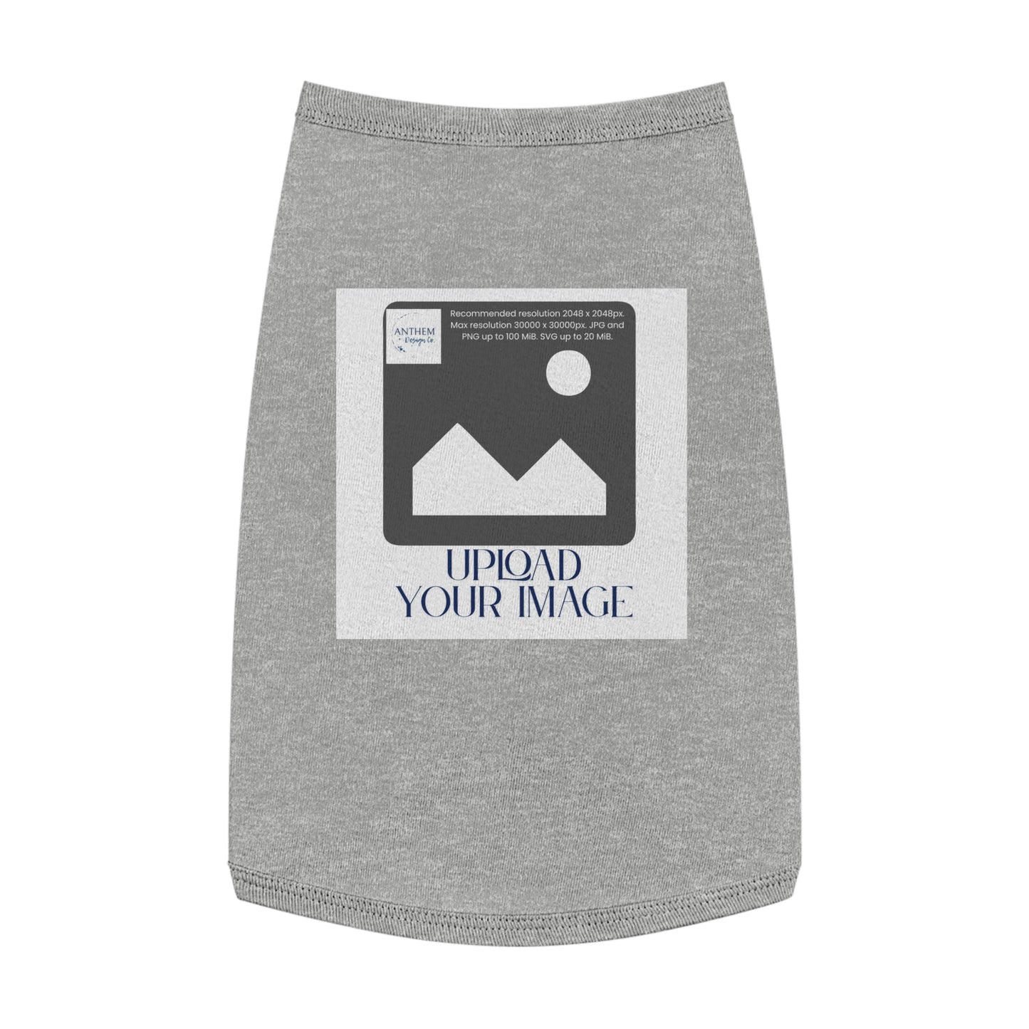 Customizable Pet Tank Top – Upload Your Image Personalized Dog/Cat Shirt