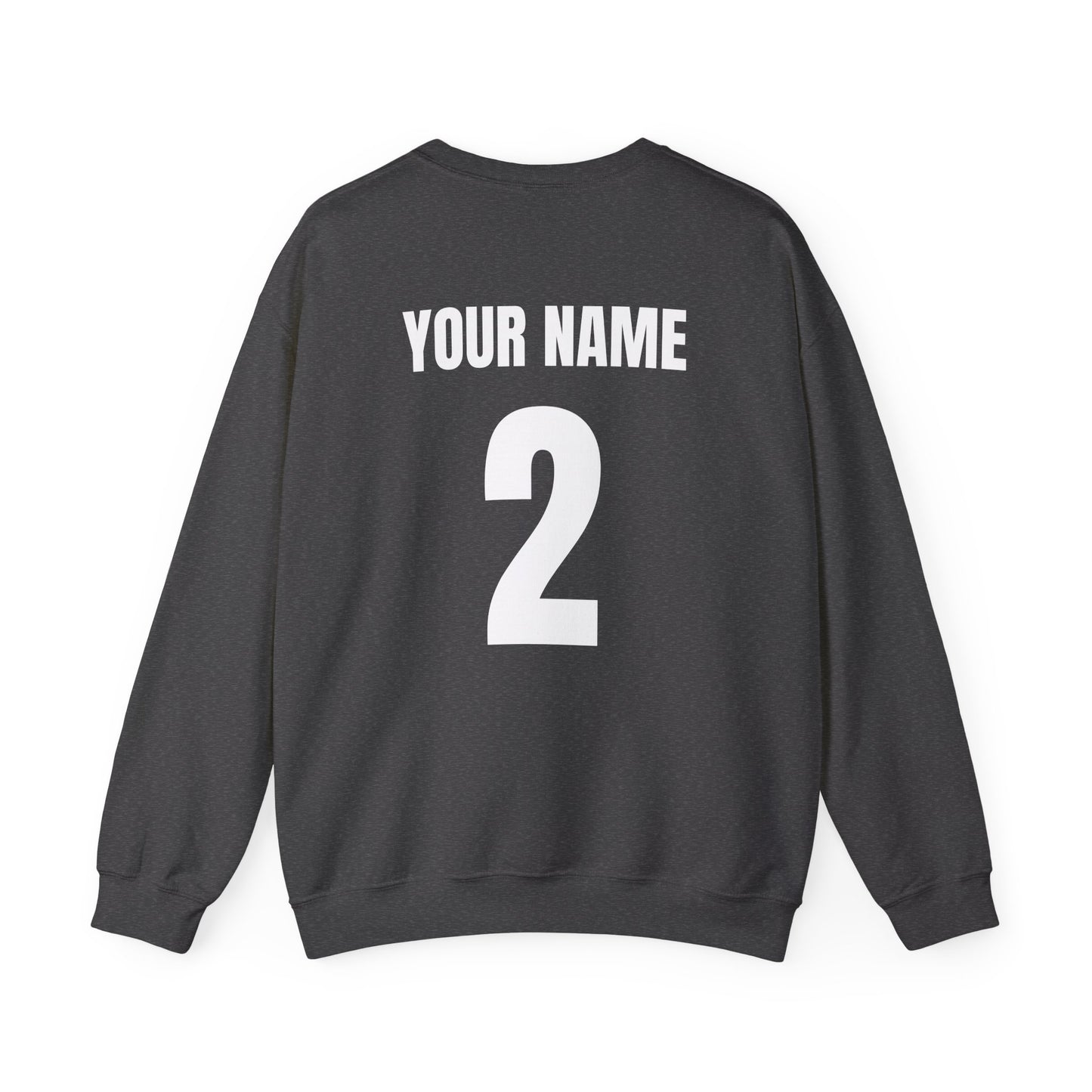Game Day Crewneck Sweatshirt — Personalized Back Number & Name