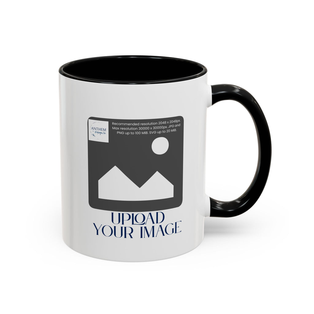 Custom Accent Coffee Mug – Personalized Photo Upload 11/15oz