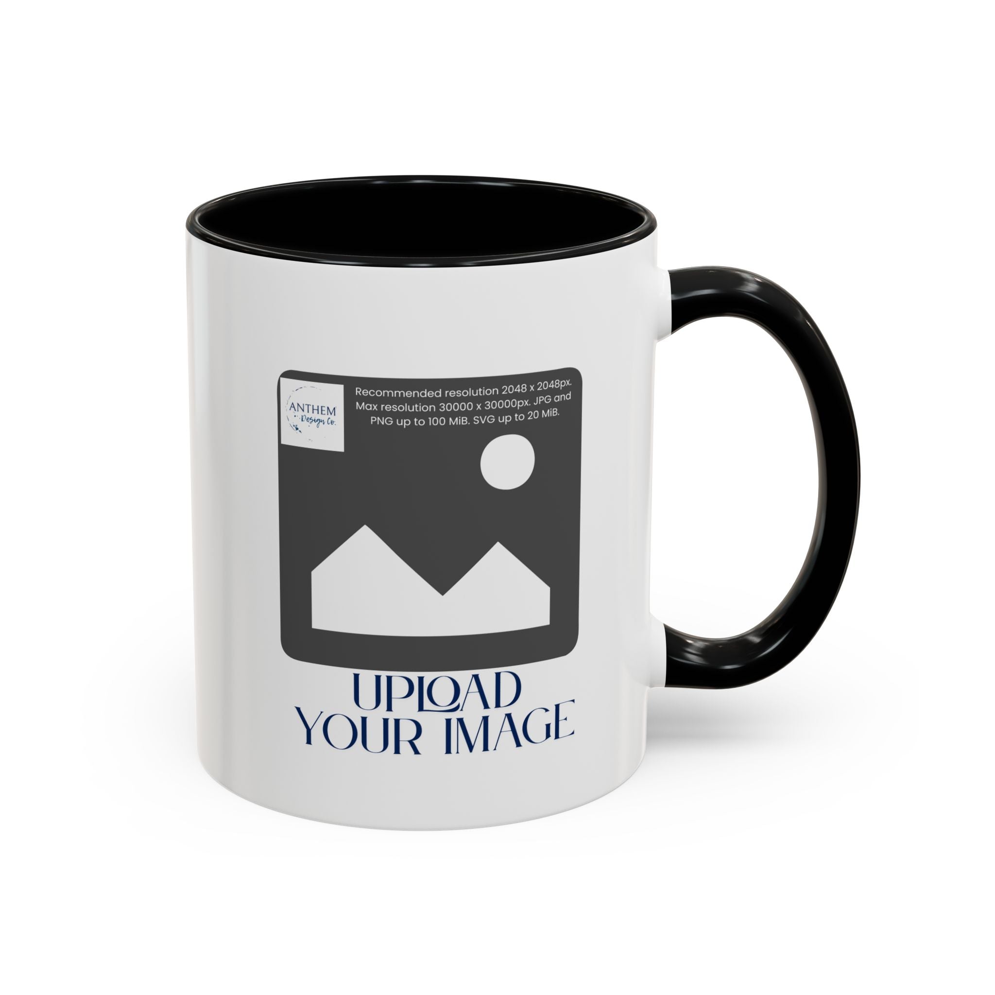 Custom Accent Coffee Mug – Personalized Photo Upload 11/15oz