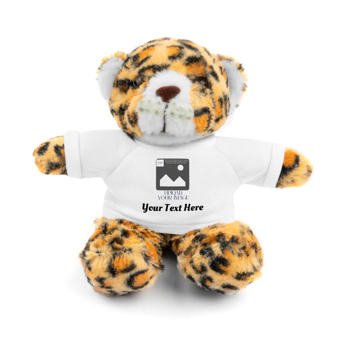 Personalized Stuffed Animal with Custom T-Shirt | Name, Photo or Message Plush Gift