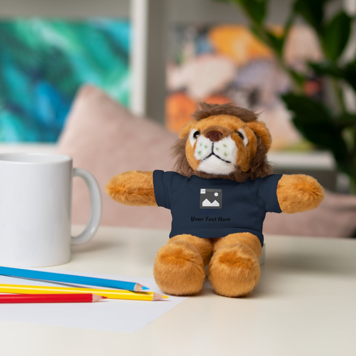 Personalized Stuffed Animal with Custom T-Shirt | Name, Photo or Message Plush Gift