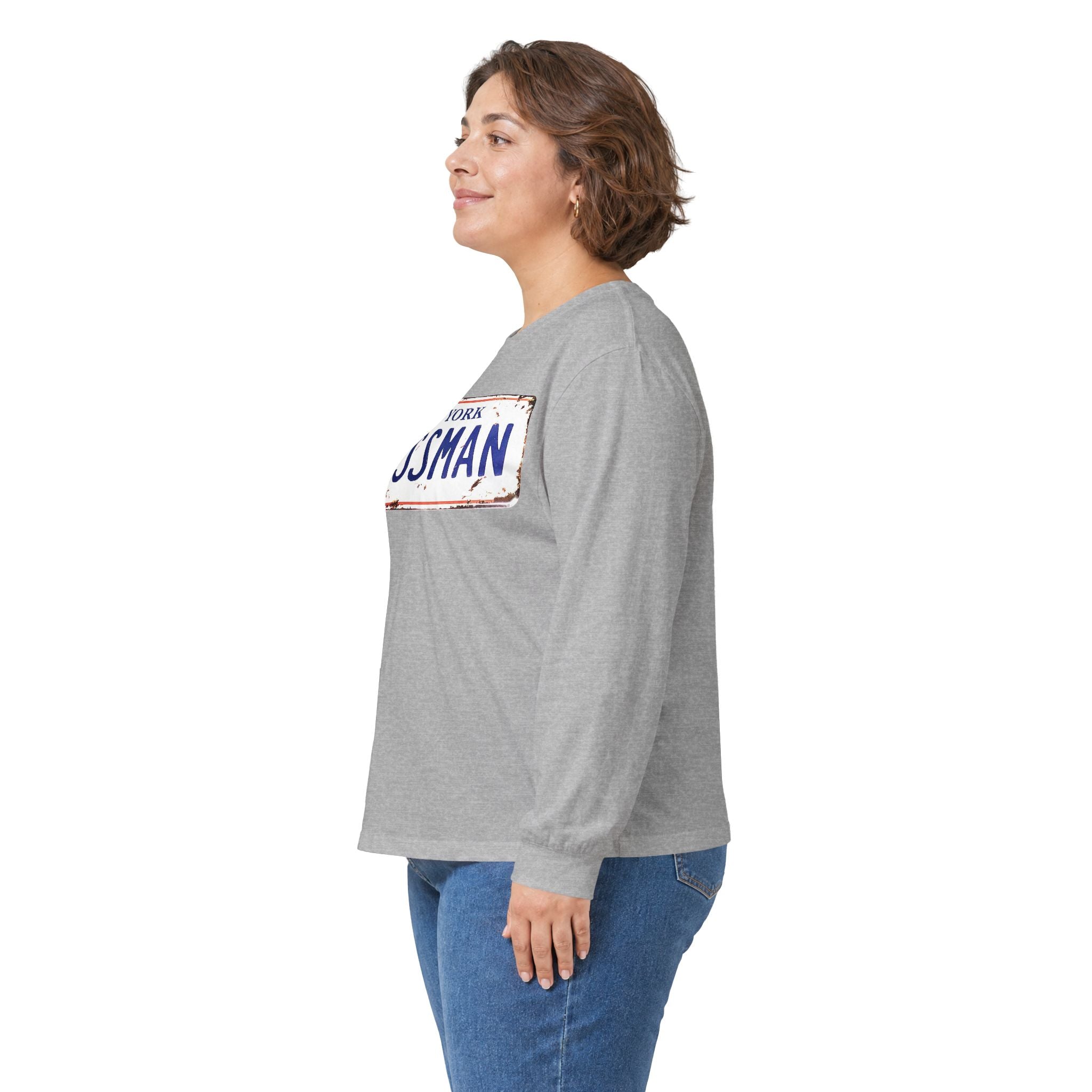 Assman License Plate Long Sleeve Tee — Funny New York Retro Graphic Shirt