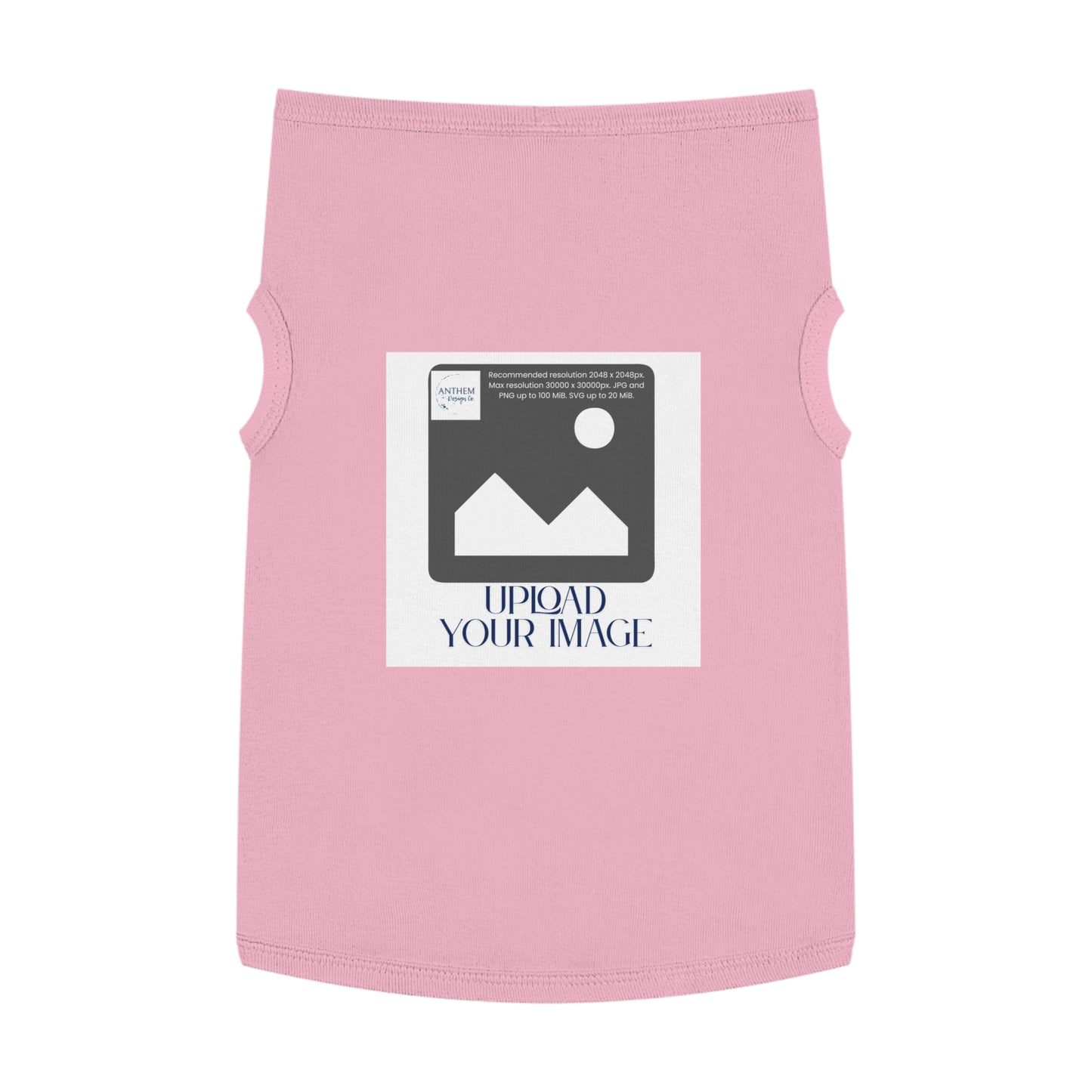 Customizable Pet Tank Top – Upload Your Image Personalized Dog/Cat Shirt