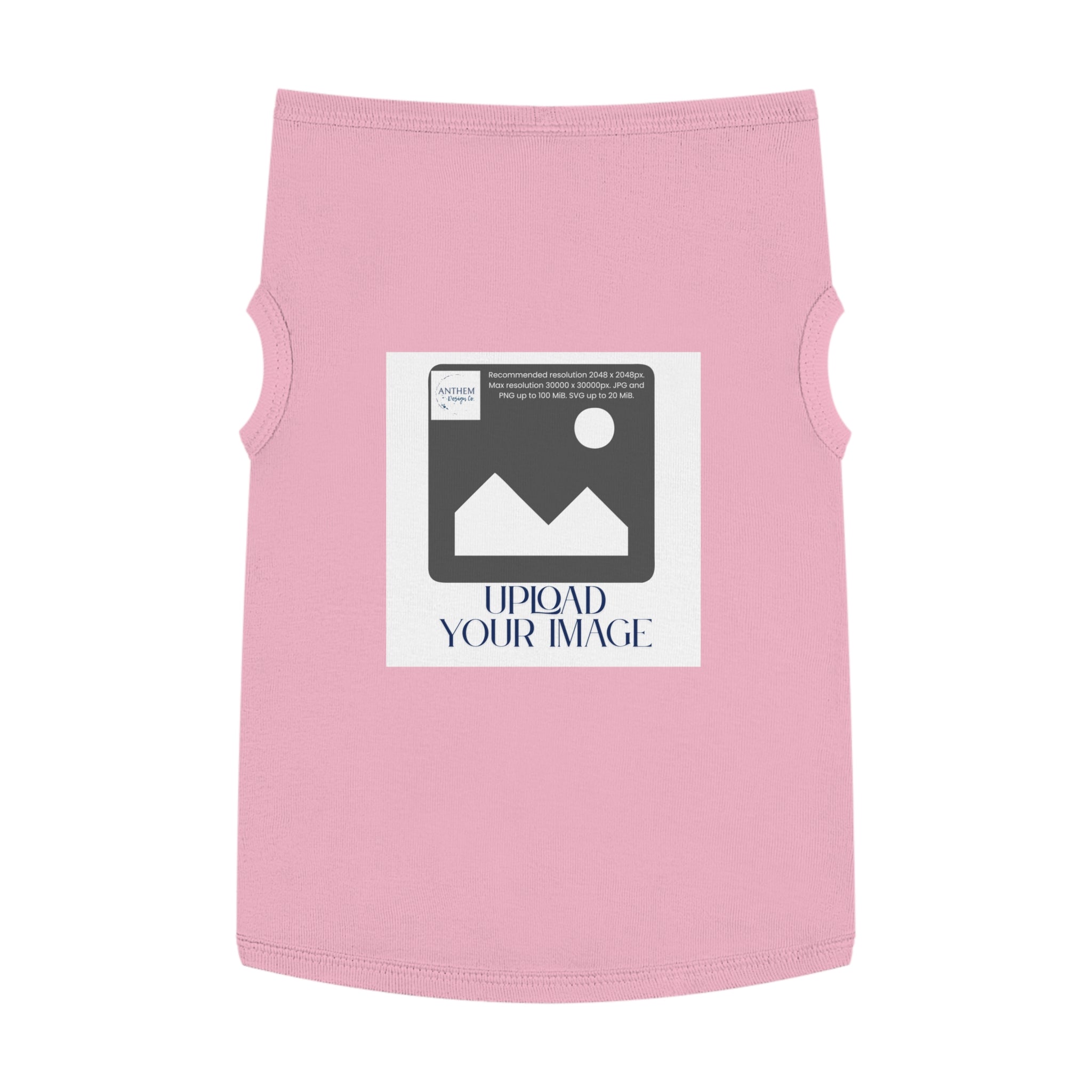 Customizable Pet Tank Top – Upload Your Image Personalized Dog/Cat Shirt