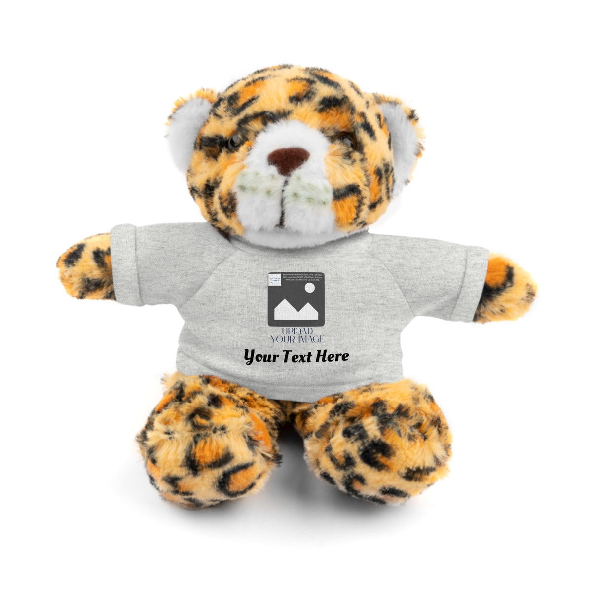 Personalized Stuffed Animal with Custom T-Shirt | Name, Photo or Message Plush Gift