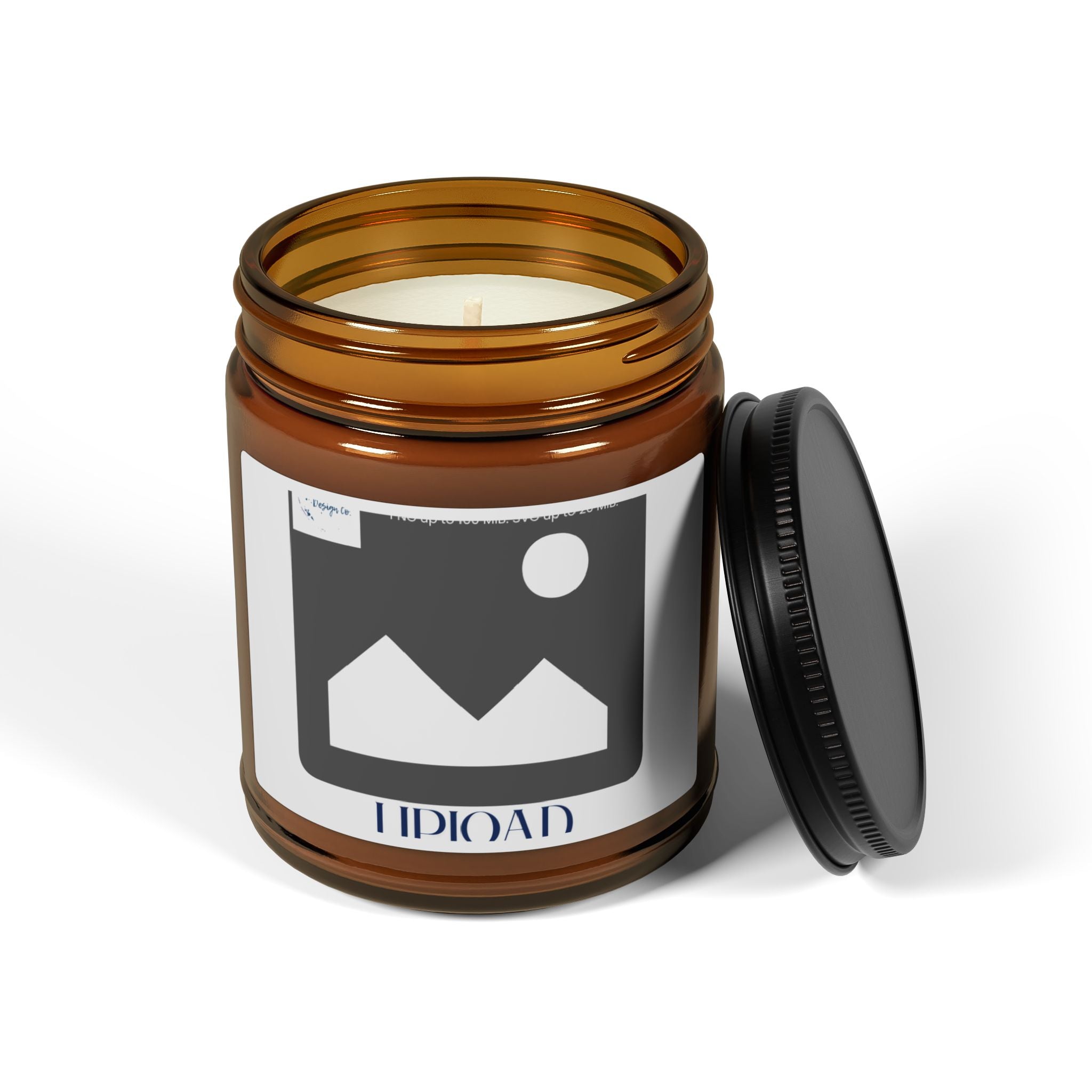 Scented Soy Candle — Amber Glass Jar (Multi-Size)