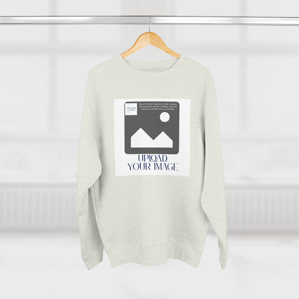 Custom Photo Crewneck Sweatshirt – Upload Your Image Personalized Crewneck