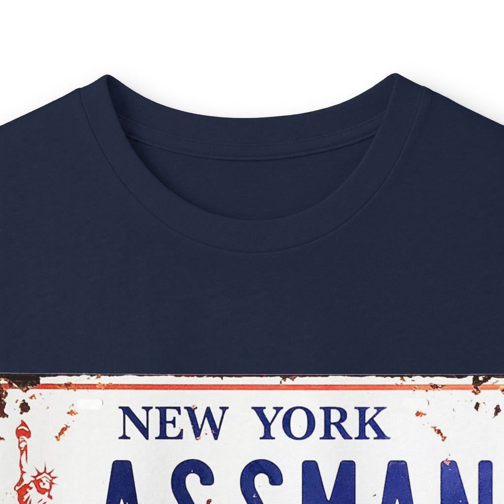 Assman License Plate Long Sleeve Tee — Funny New York Retro Graphic Shirt