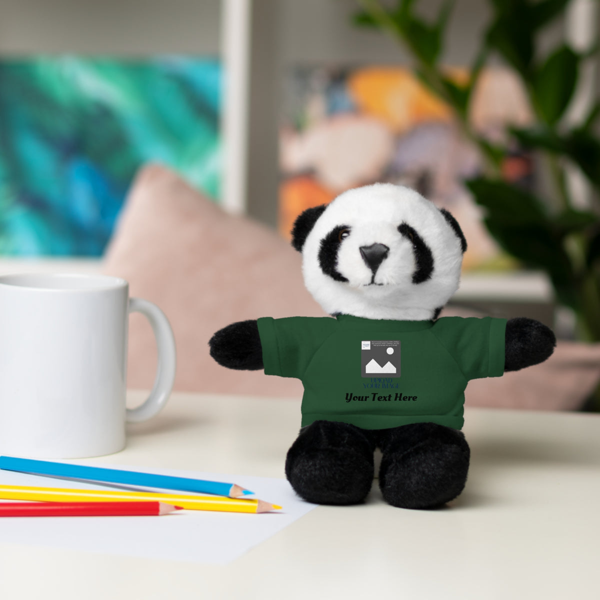 Personalized Stuffed Animal with Custom T-Shirt | Name, Photo or Message Plush Gift