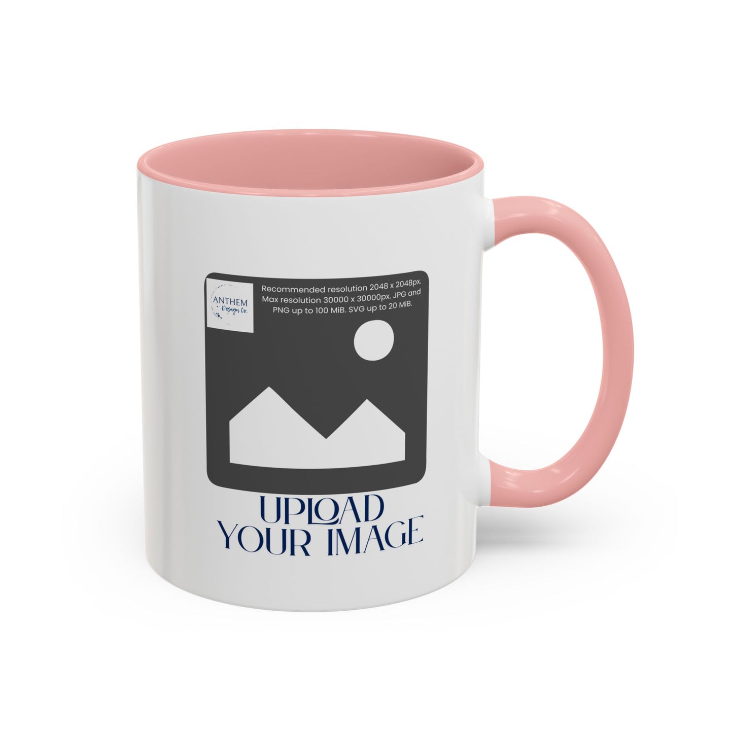 Custom Accent Coffee Mug – Personalized Photo Upload 11/15oz