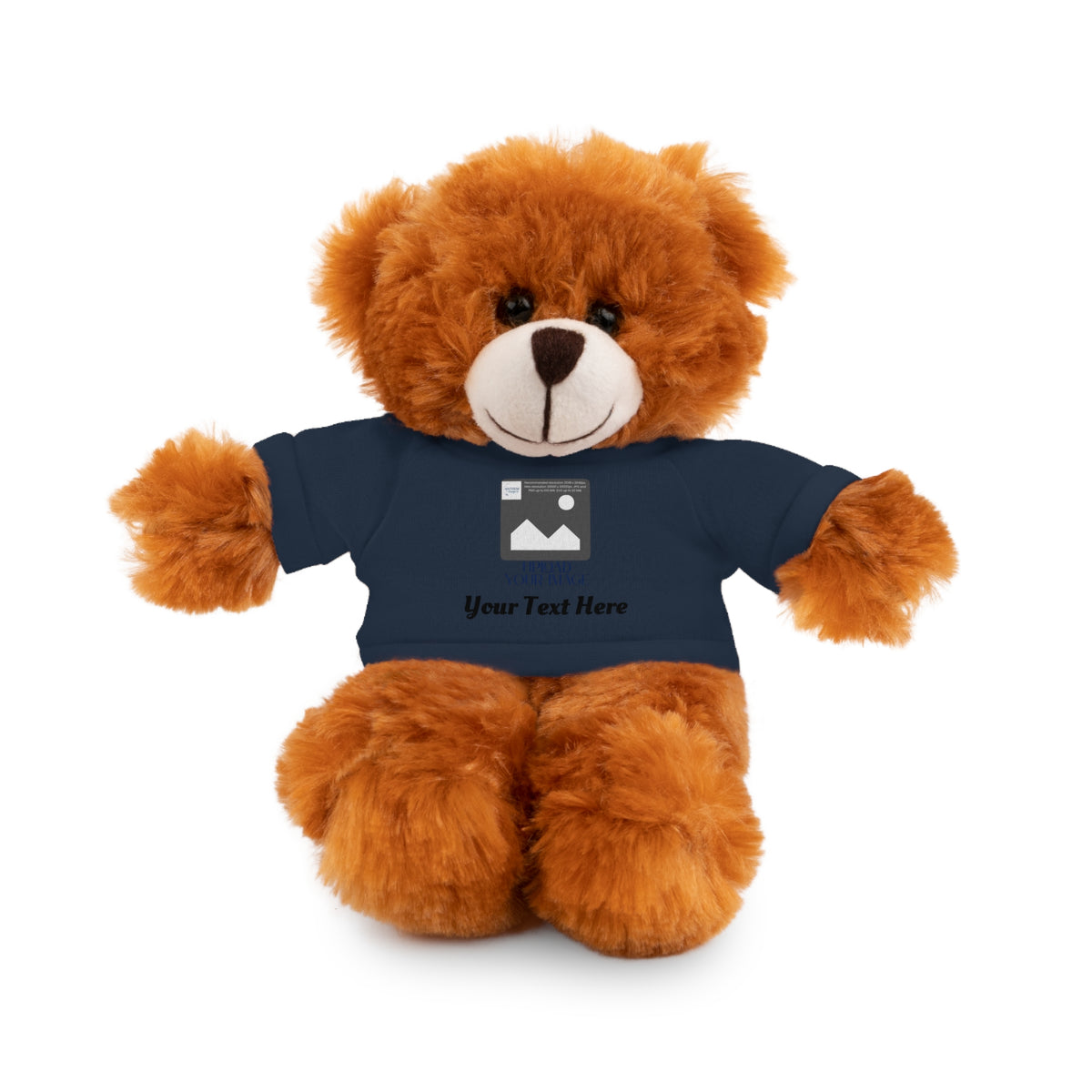 Personalized Stuffed Animal with Custom T-Shirt | Name, Photo or Message Plush Gift