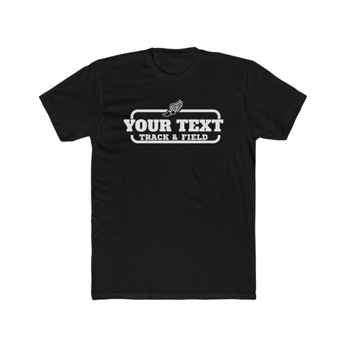 Custom Track & Field T-Shirt — Personalized Unisex Crew Tee