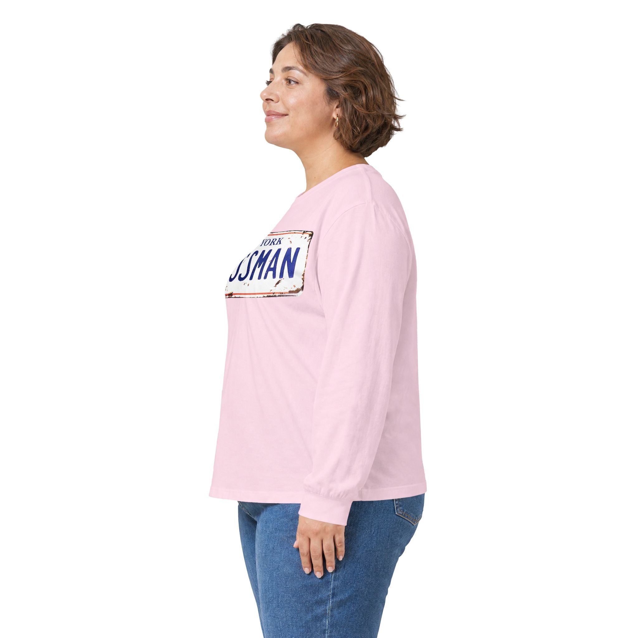 Assman License Plate Long Sleeve Tee — Funny New York Retro Graphic Shirt
