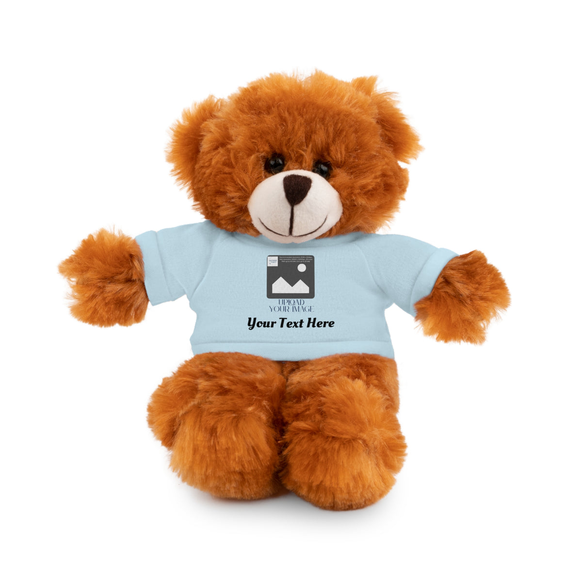 Personalized Stuffed Animal with Custom T-Shirt | Name, Photo or Message Plush Gift