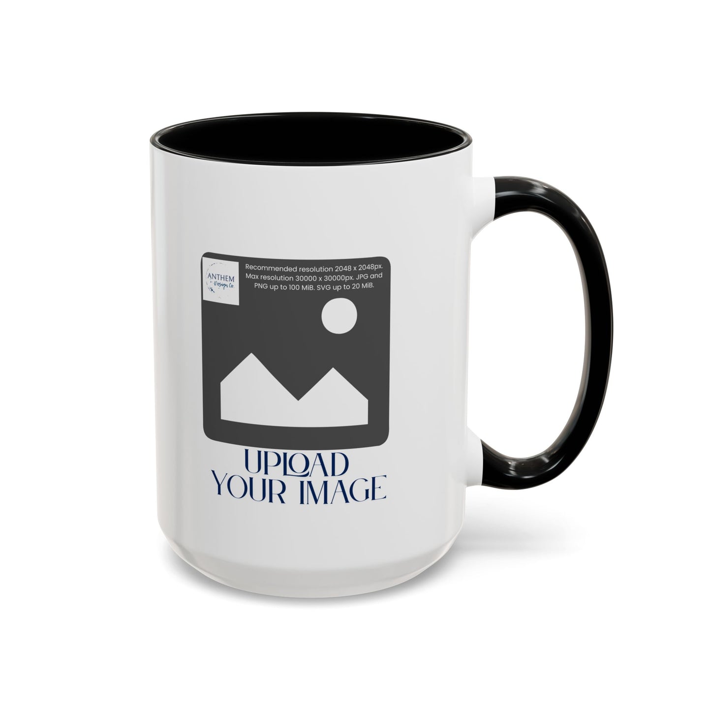 Custom Accent Coffee Mug – Personalized Photo Upload 11/15oz