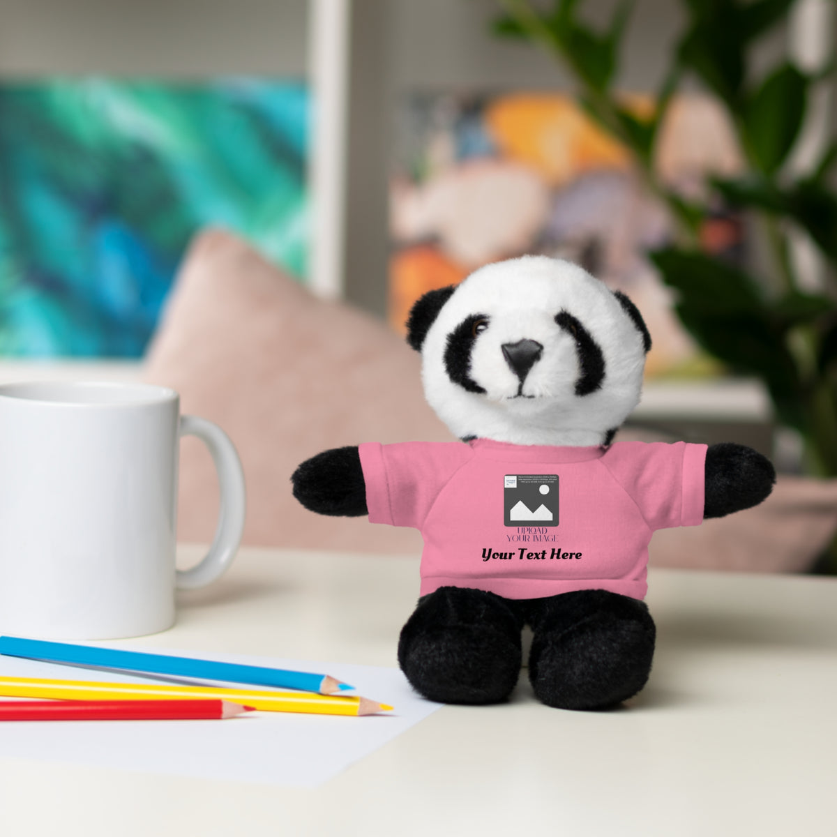Personalized Stuffed Animal with Custom T-Shirt | Name, Photo or Message Plush Gift