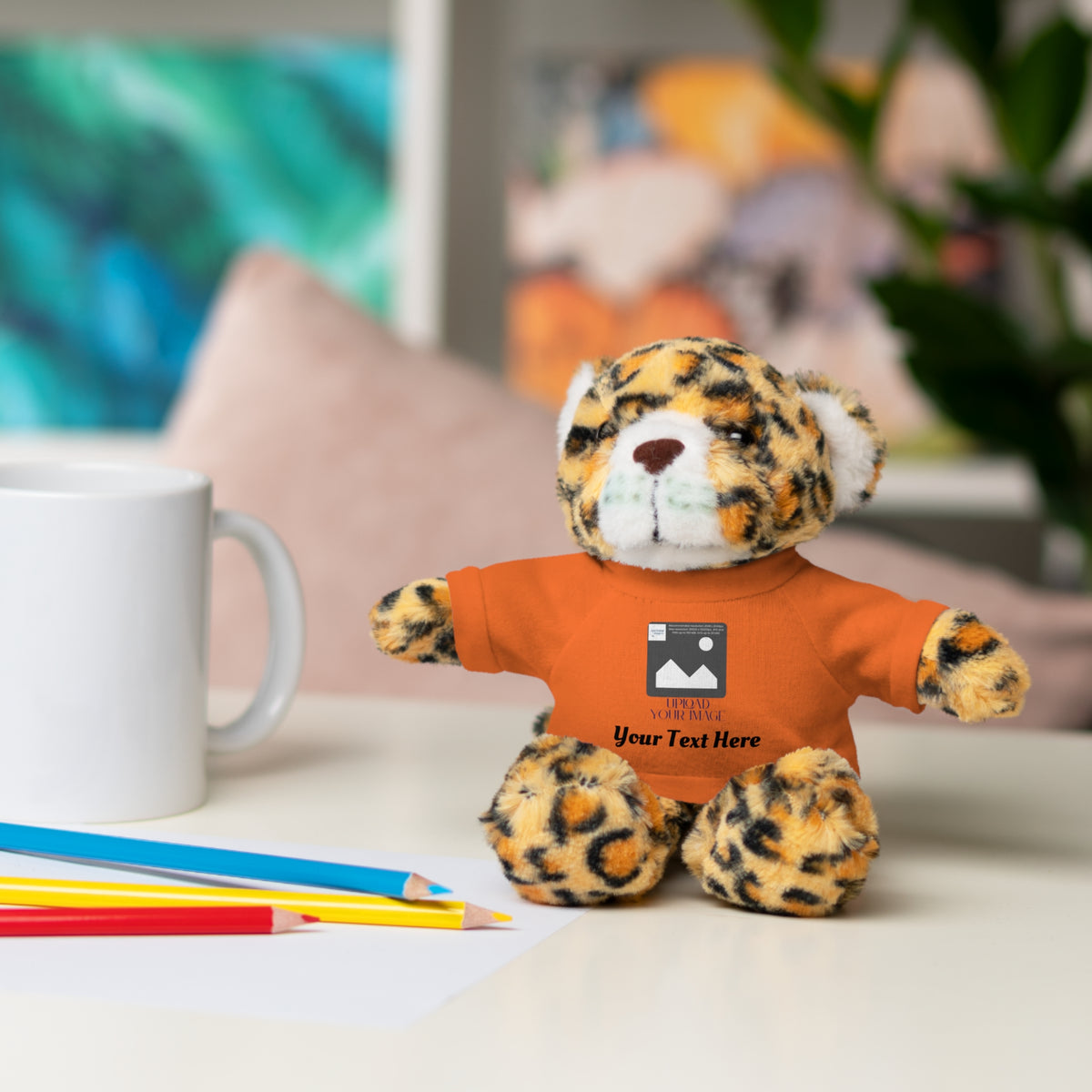 Personalized Stuffed Animal with Custom T-Shirt | Name, Photo or Message Plush Gift