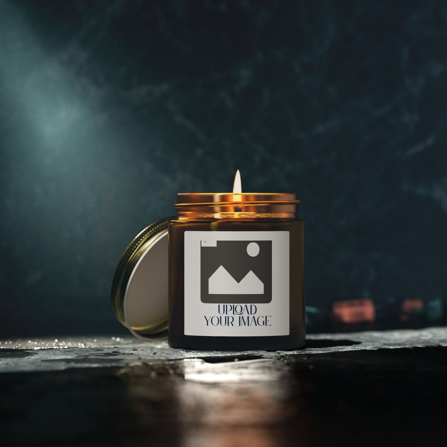 Coconut Apricot Soy Candle — Upload & Customize Scented Jar Candle for Home, Spa & Gifts