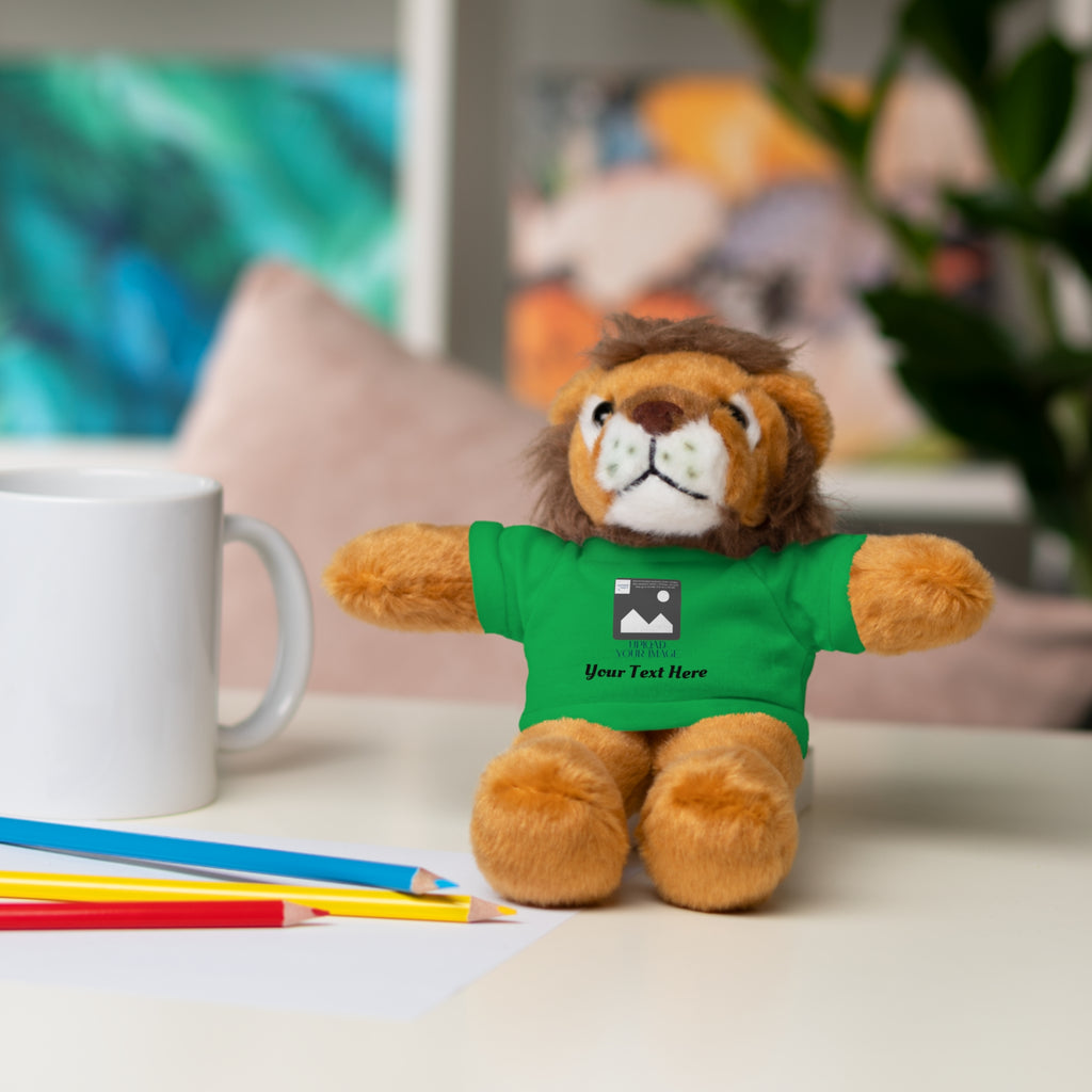 Personalized Stuffed Animal with Custom T-Shirt | Name, Photo or Message Plush Gift