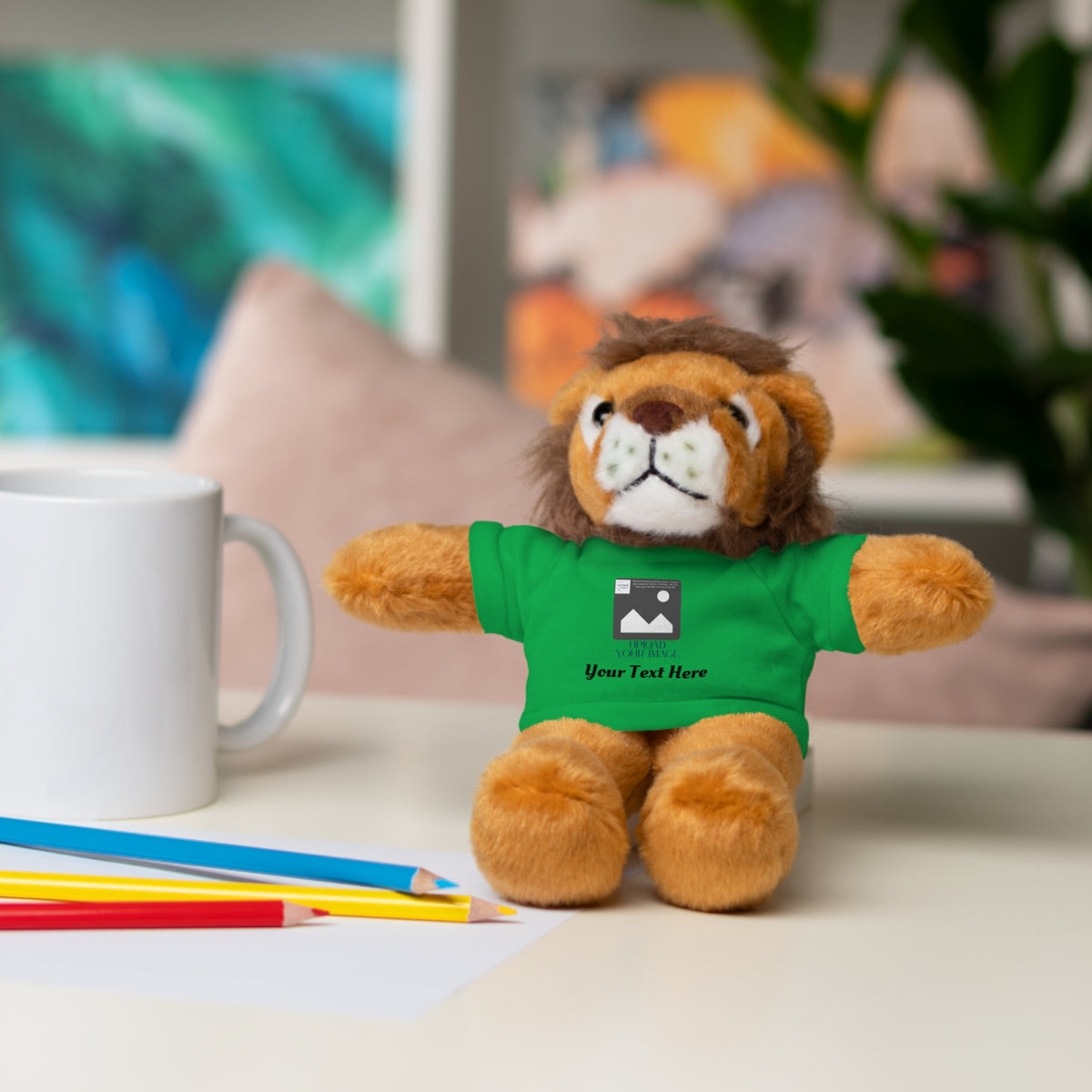 Personalized Stuffed Animal with Custom T-Shirt | Name, Photo or Message Plush Gift
