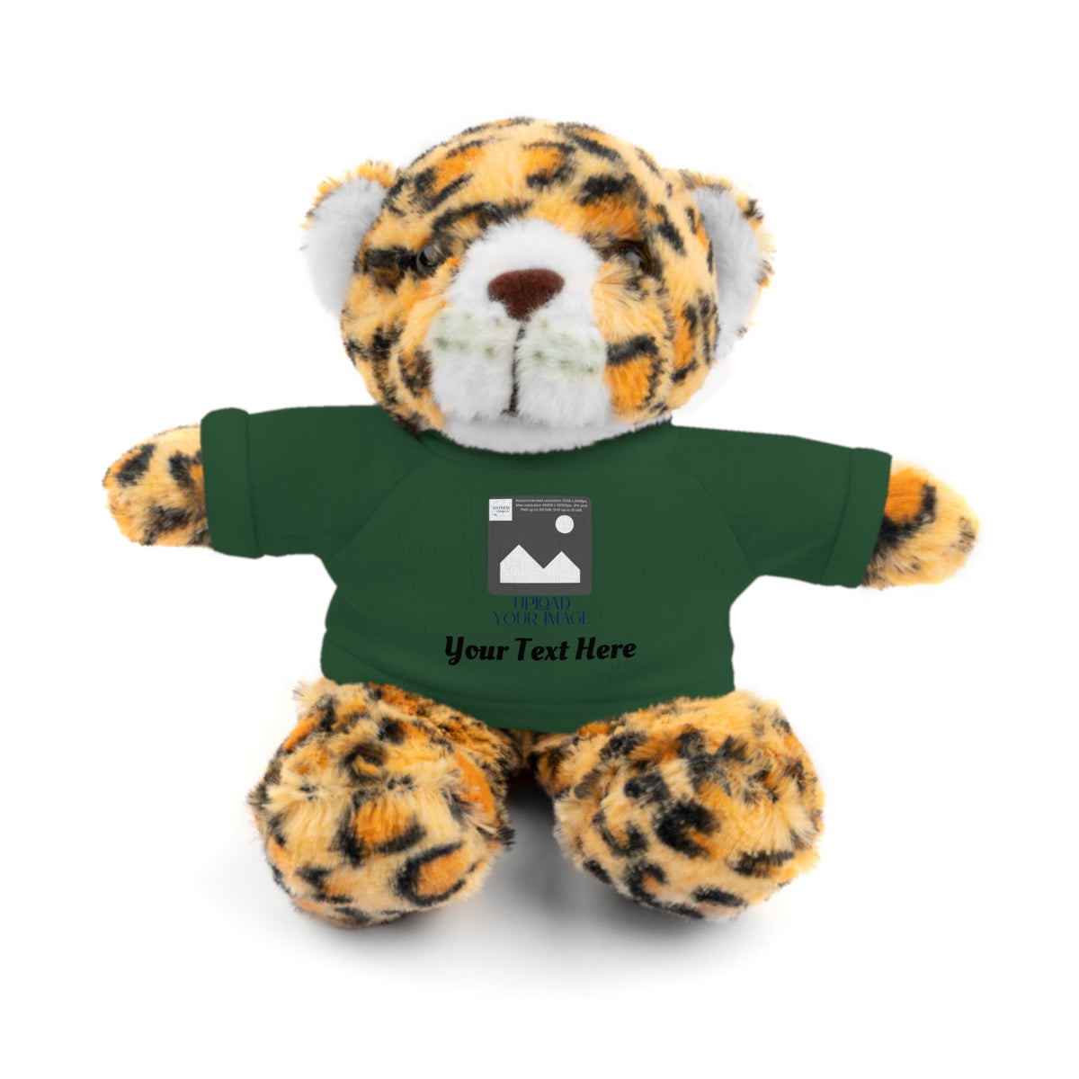 Personalized Stuffed Animal with Custom T-Shirt | Name, Photo or Message Plush Gift