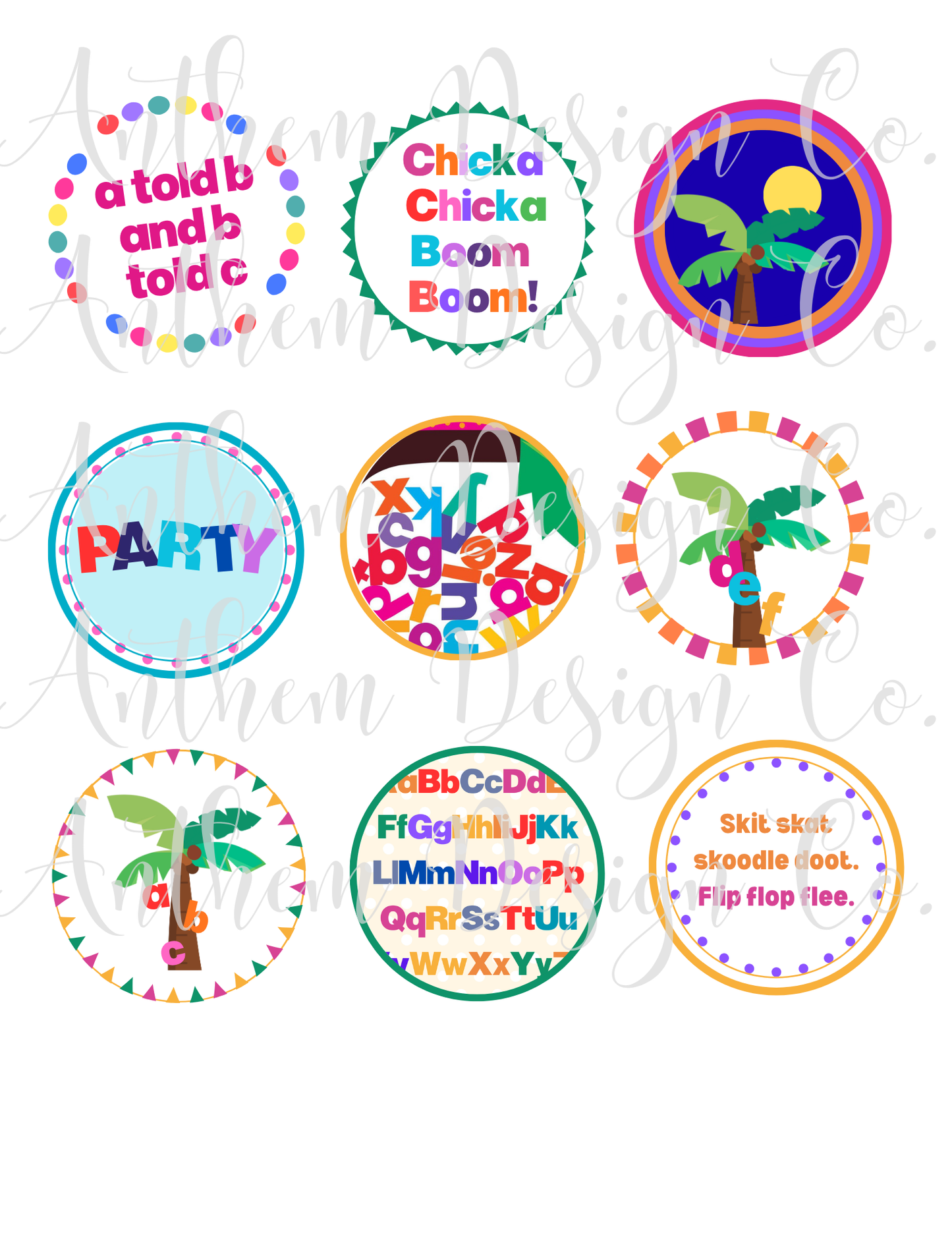 Chicka Chicka Boom Boom Printable Party Set!