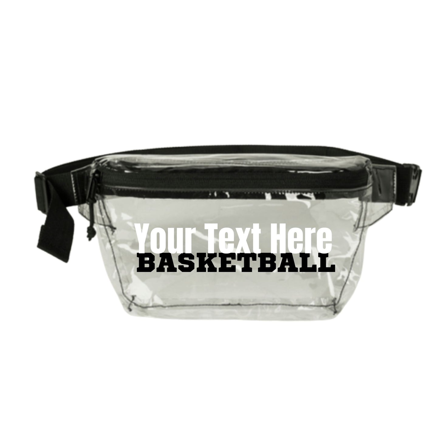 Clear Basketball Stadium Fanny Pack – Meets Most Venue Guidelines