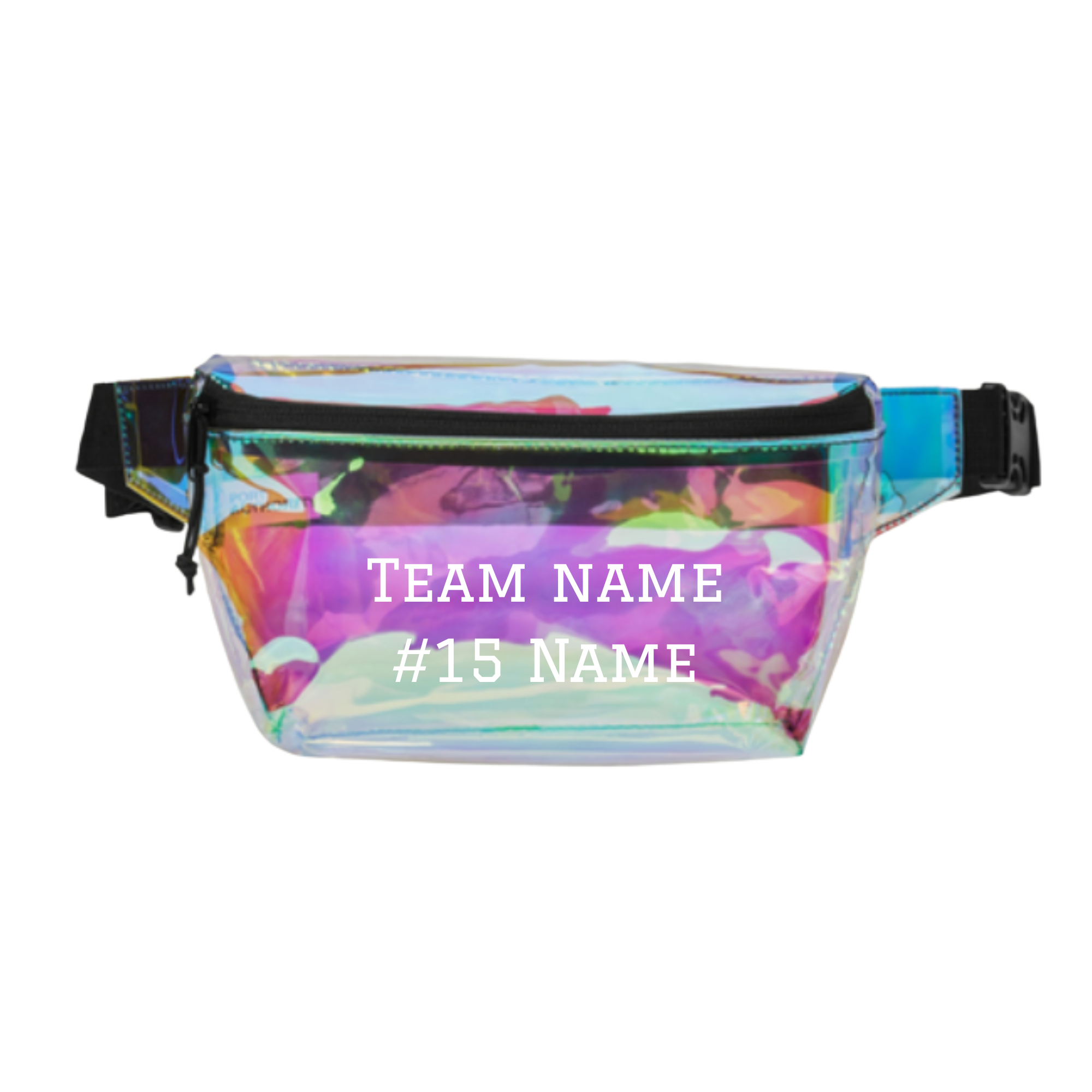 Personalized - Clear Baseball Stadium Fanny Pack