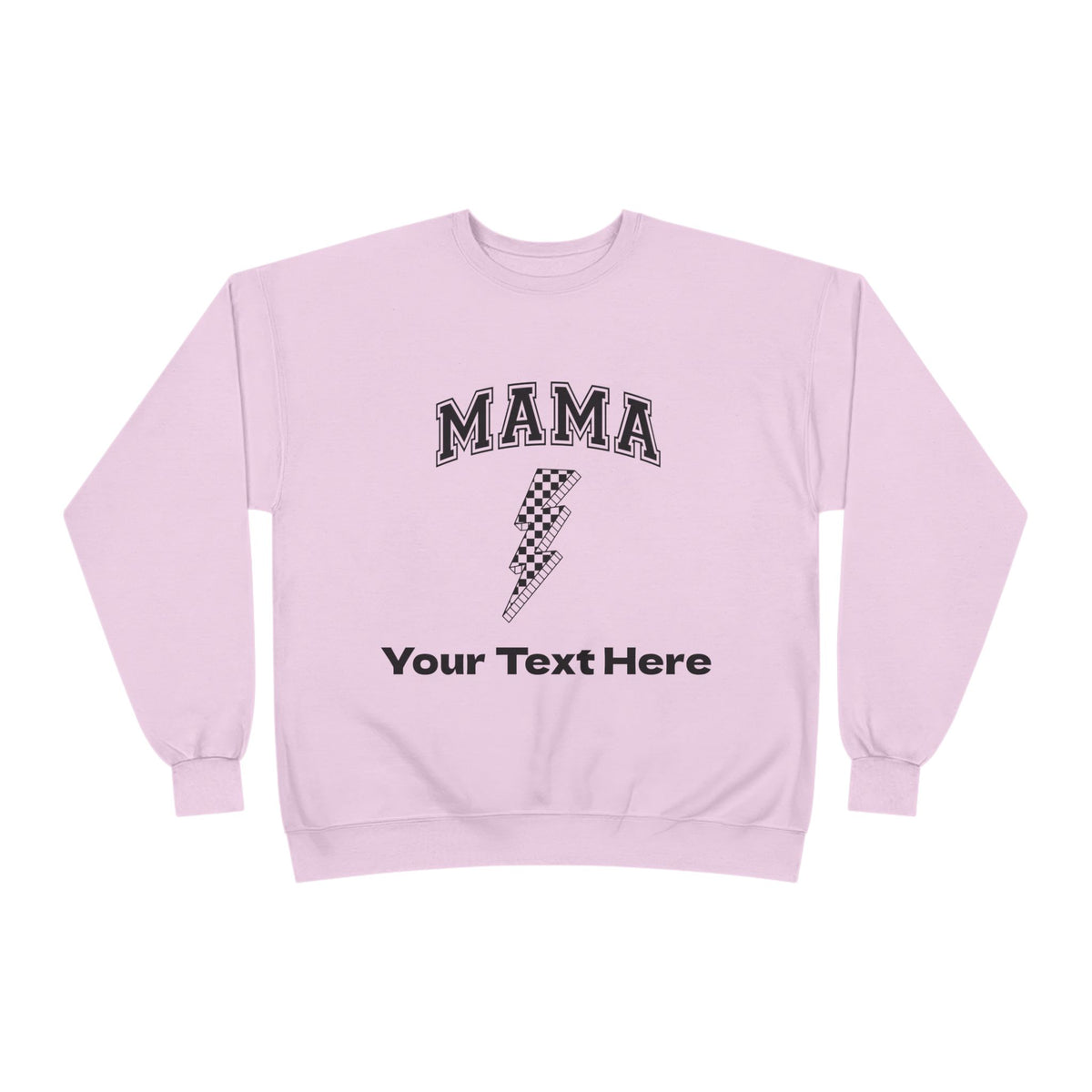 MAMA Lightning Bolt Sweatshirt | Personalized Player Name & Jersey Number Game Day Crewneck