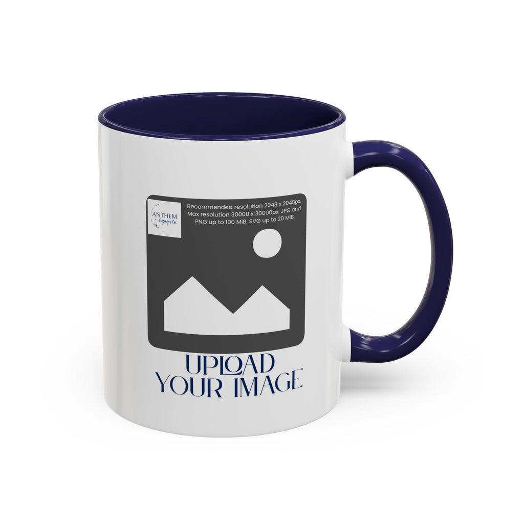 Custom Accent Coffee Mug – Personalized Photo Upload 11/15oz